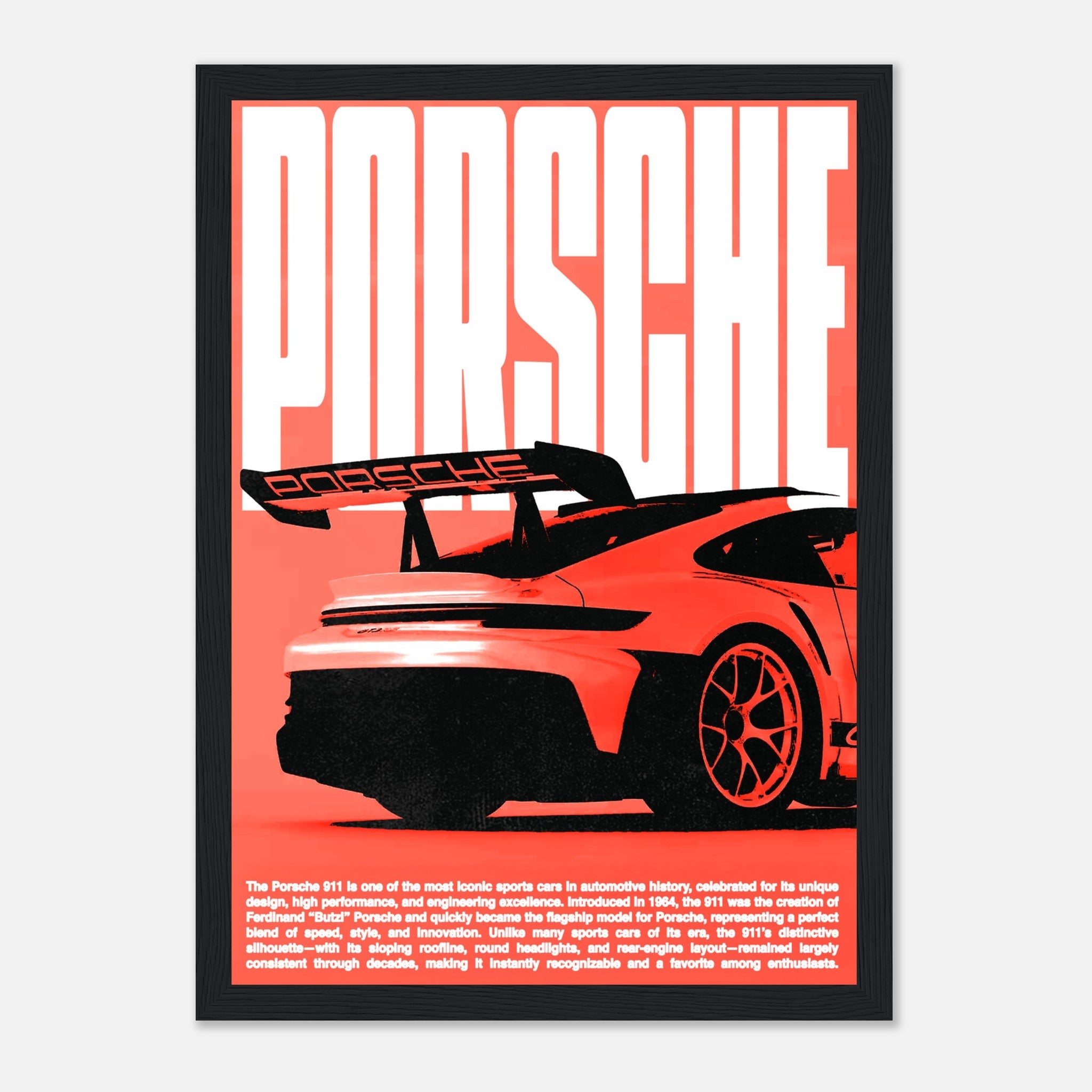 Porsche - Pink Poster