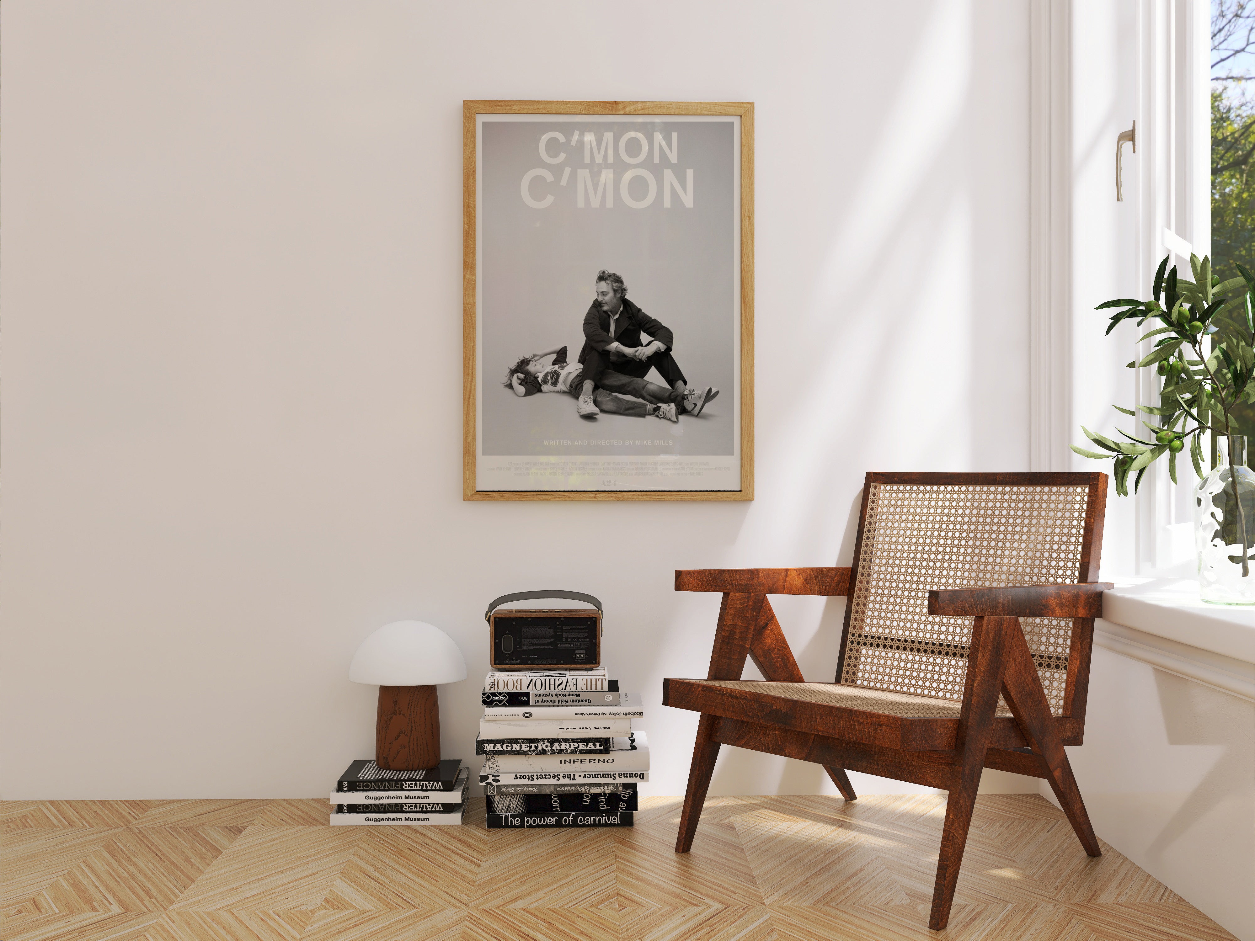 C’mon C’mon White Minimalist Poster