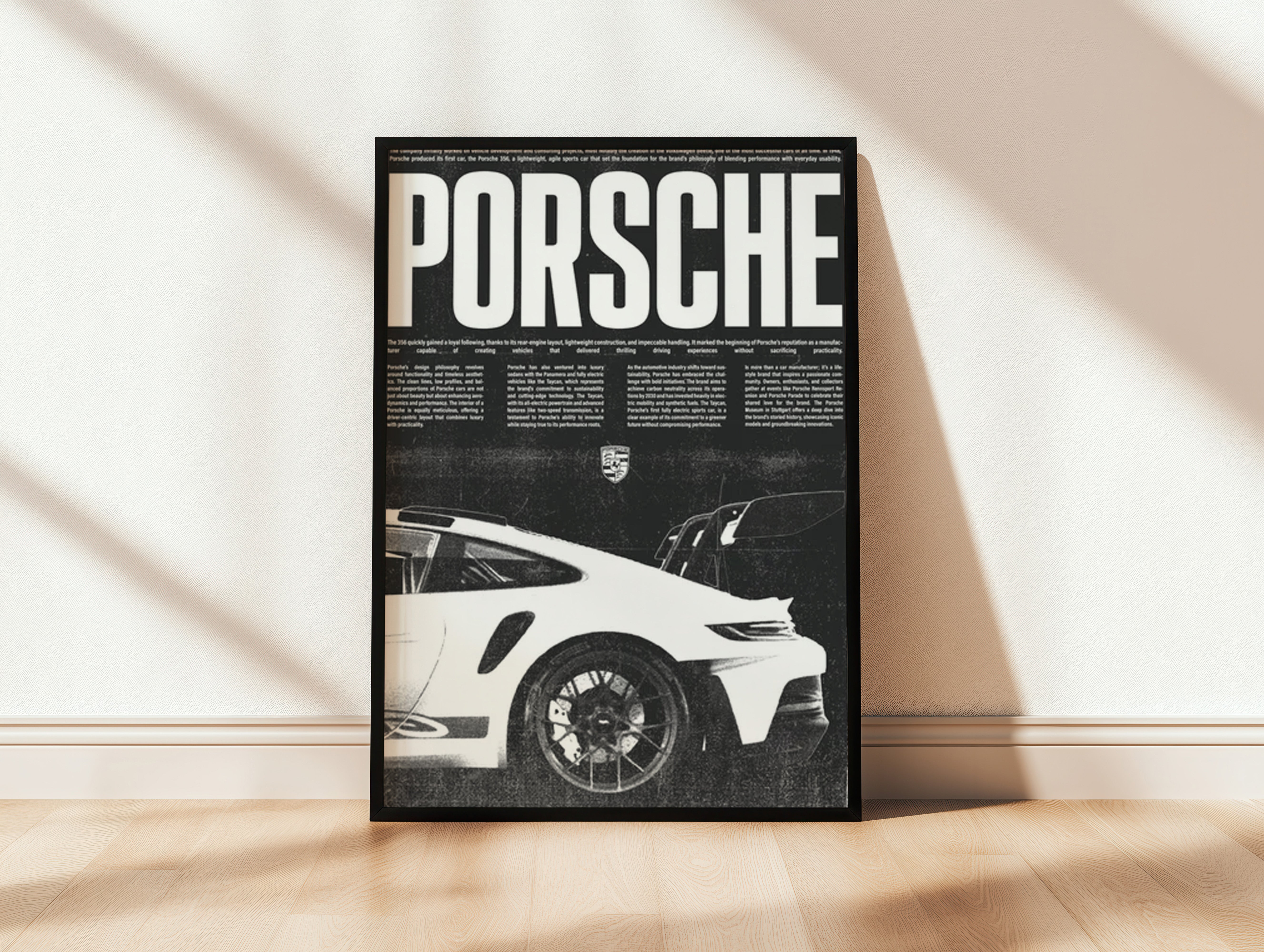 Vintage Race Car Poster - Grunge Motorsport Art