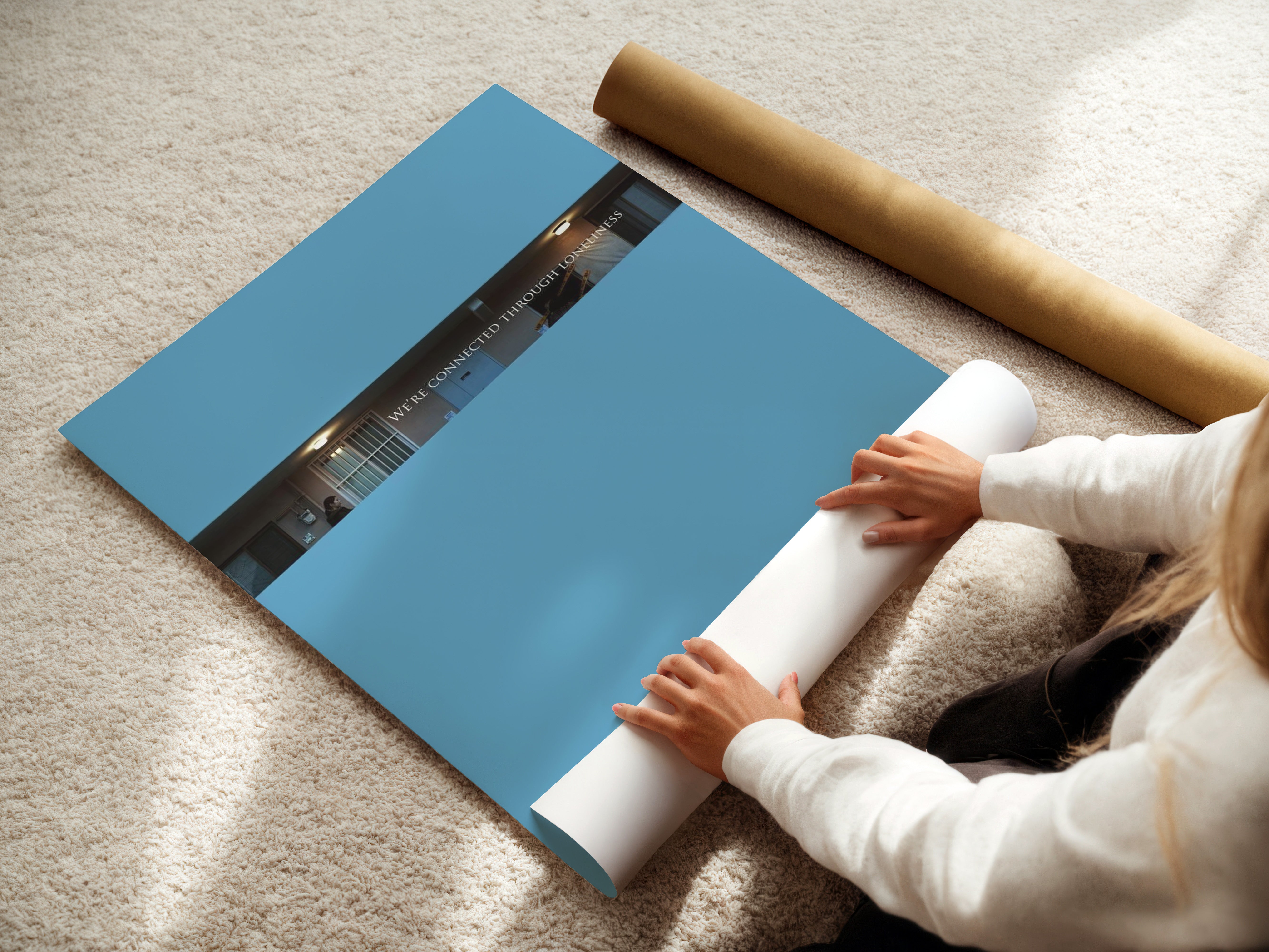 Aloners Movie Poster | Minimalist Korean Indie Art Print