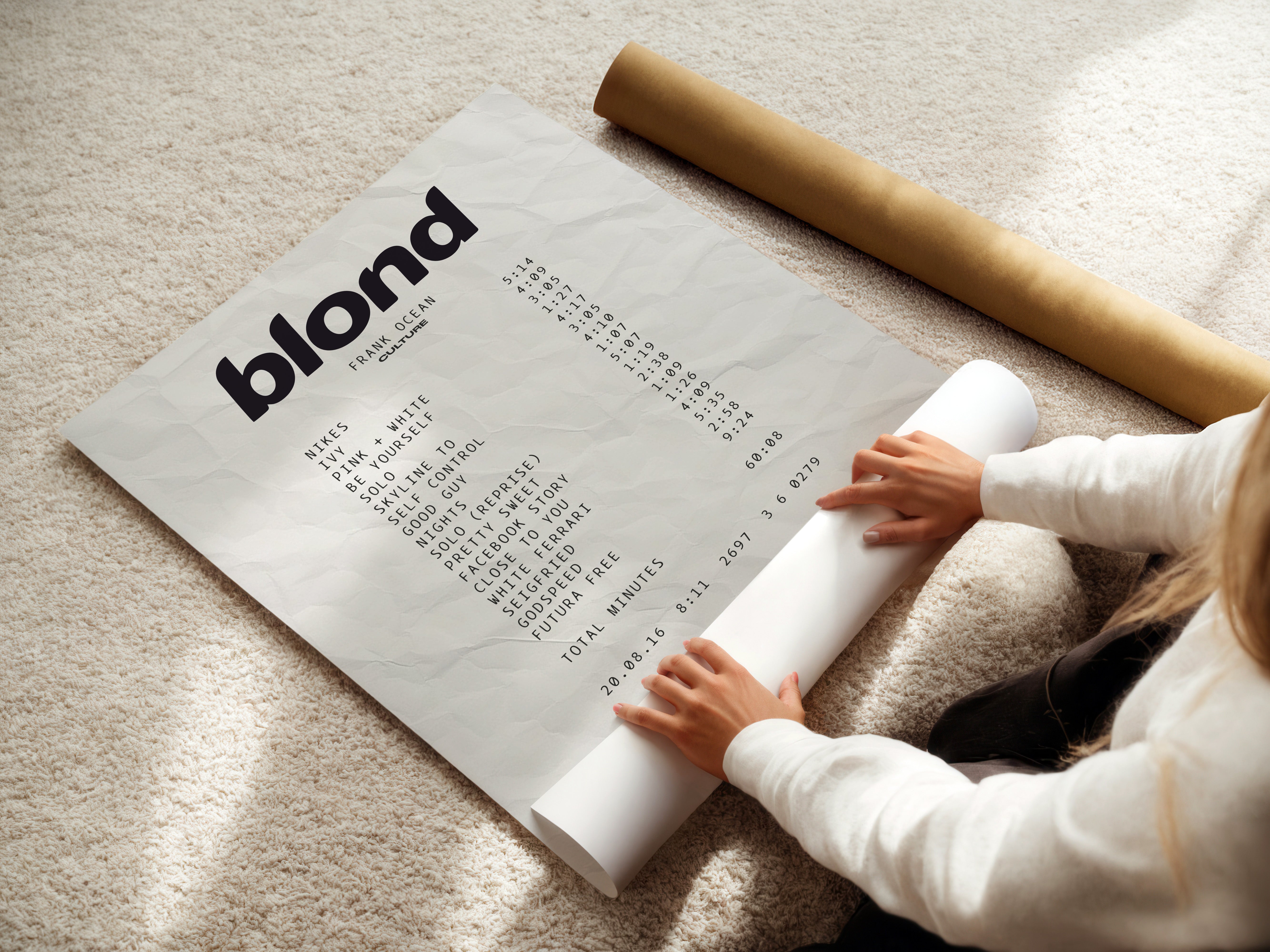 Blond Receipt Poster
