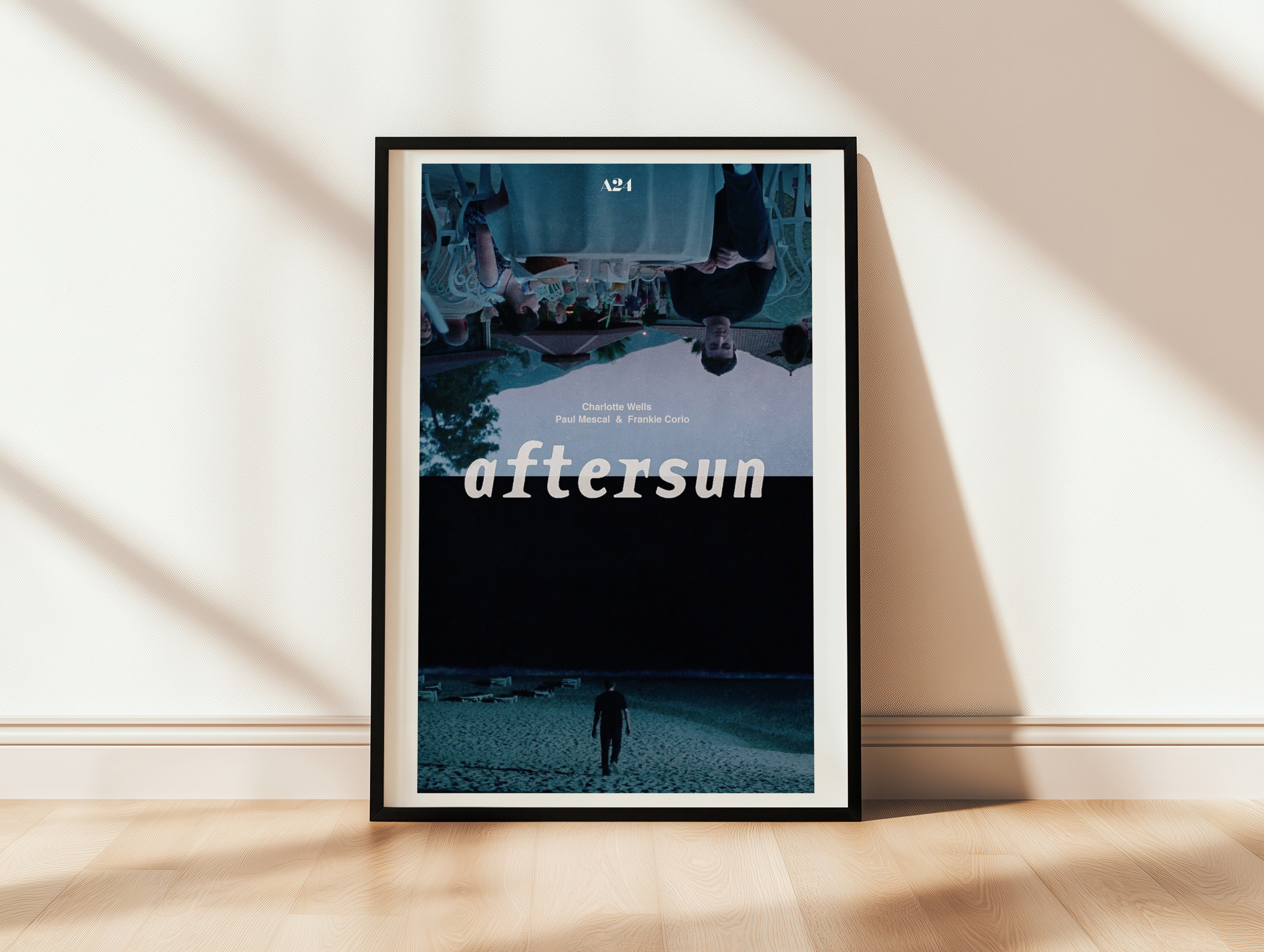Aftersun Upside Down Resort Poster - A24 Indie Film Decor