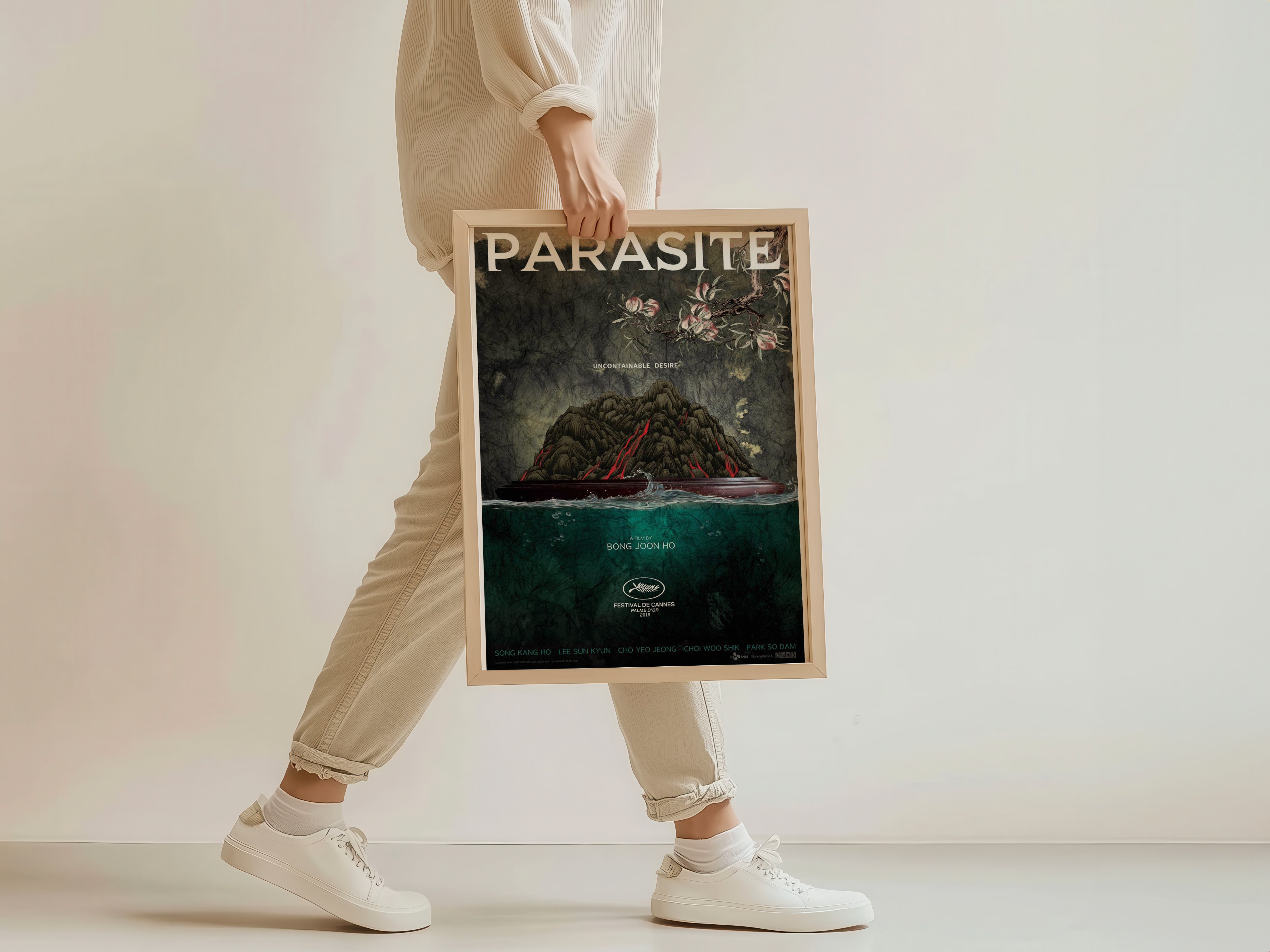 Parasite Movie Poster | Bong Joon Ho Minimalist Film Art Print | Oscar Winner Korean Cinema Decor