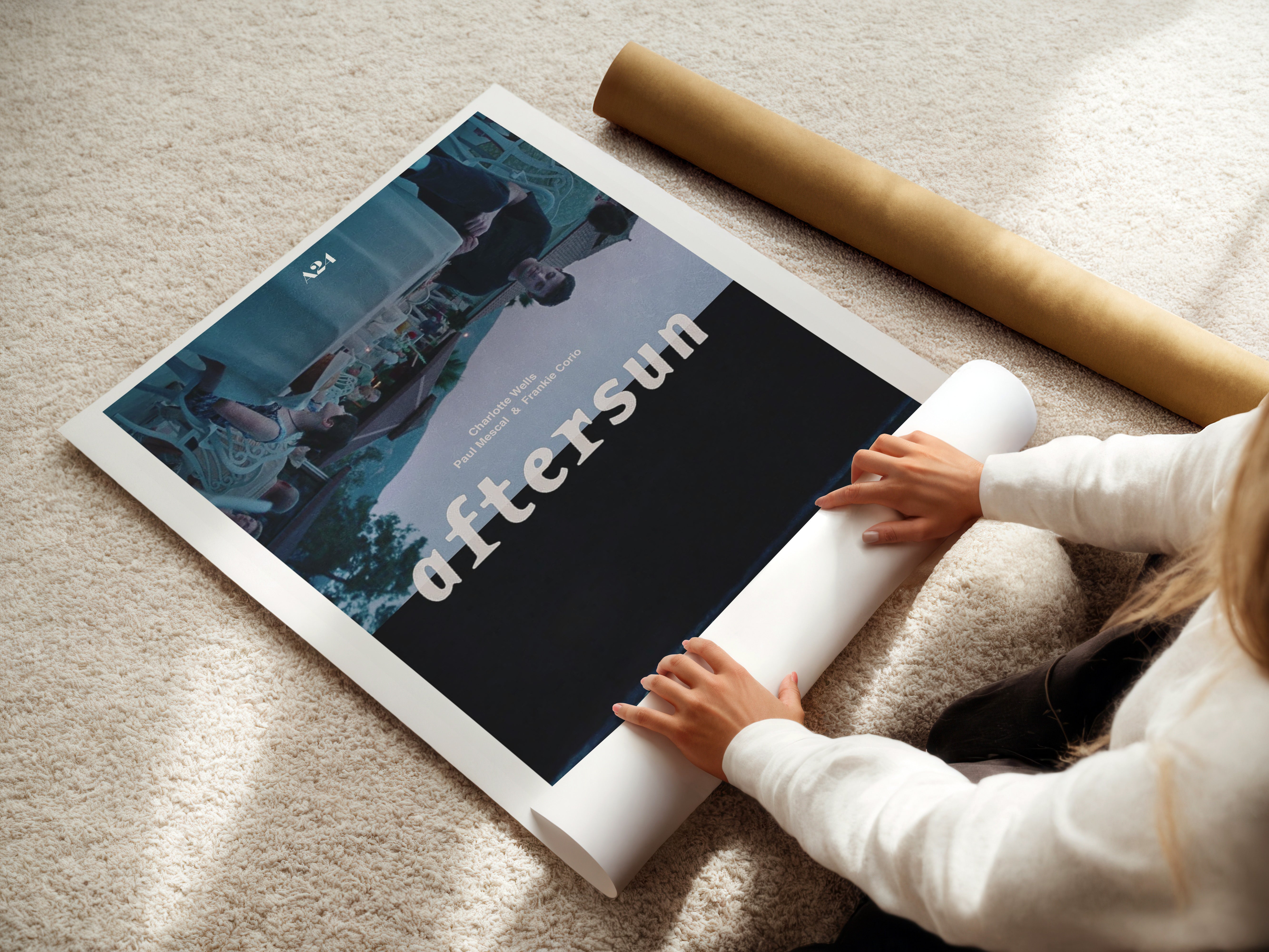 Aftersun Upside Down Resort Poster - A24 Indie Film Decor