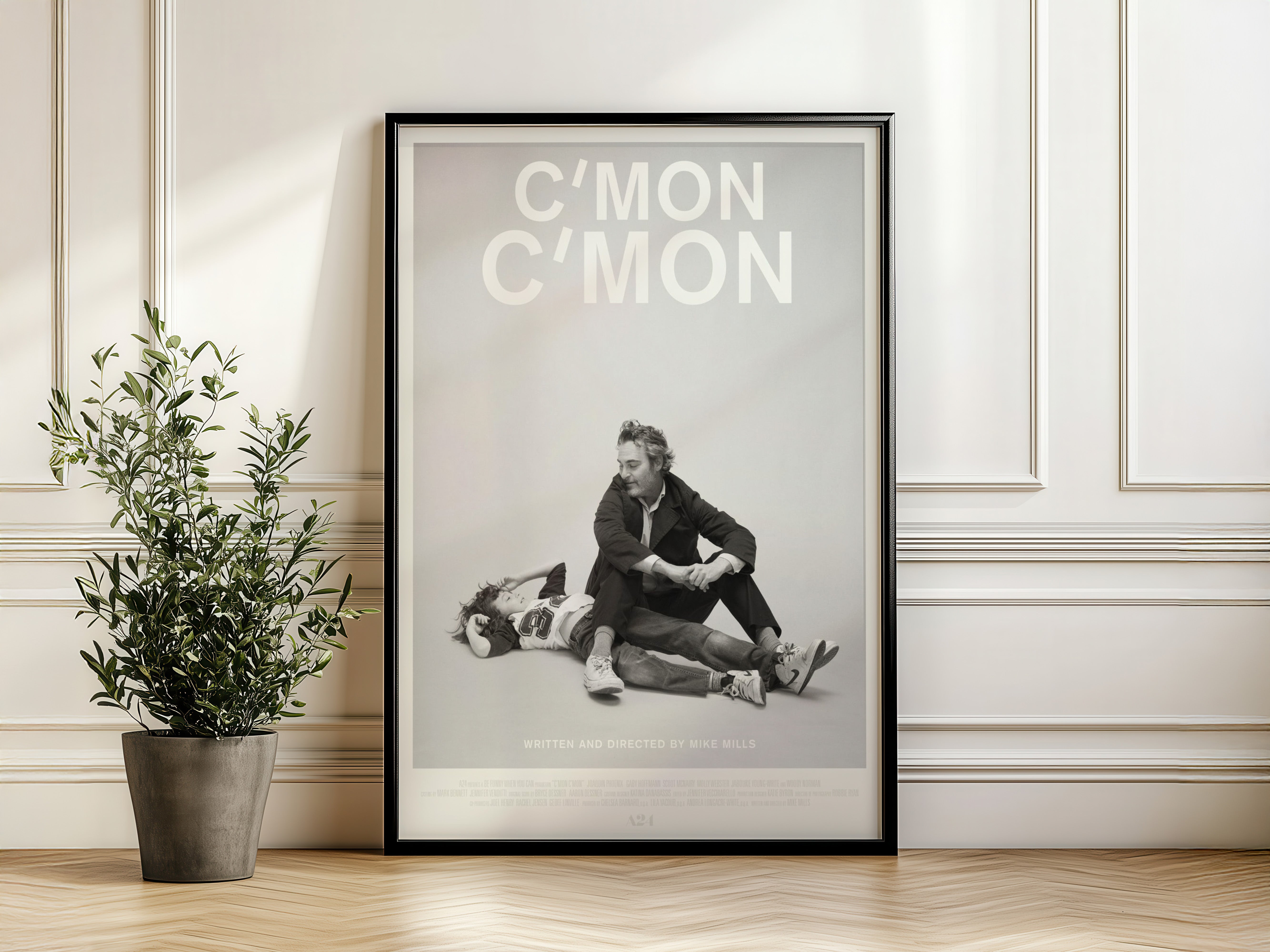C’mon C’mon White Minimalist Poster