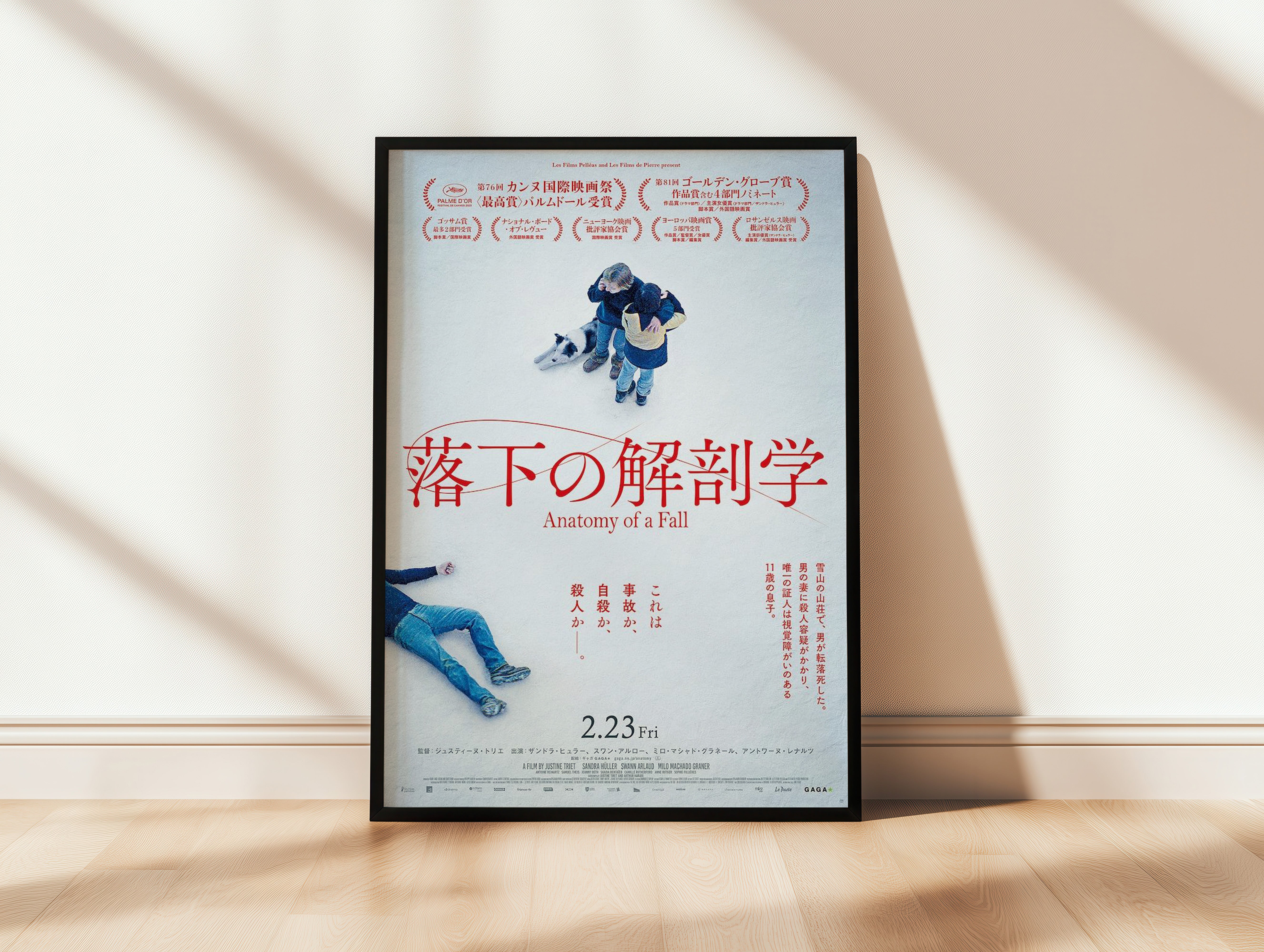 Anatomy of a Fall Japanese Poster | Palme d'Or Film Art