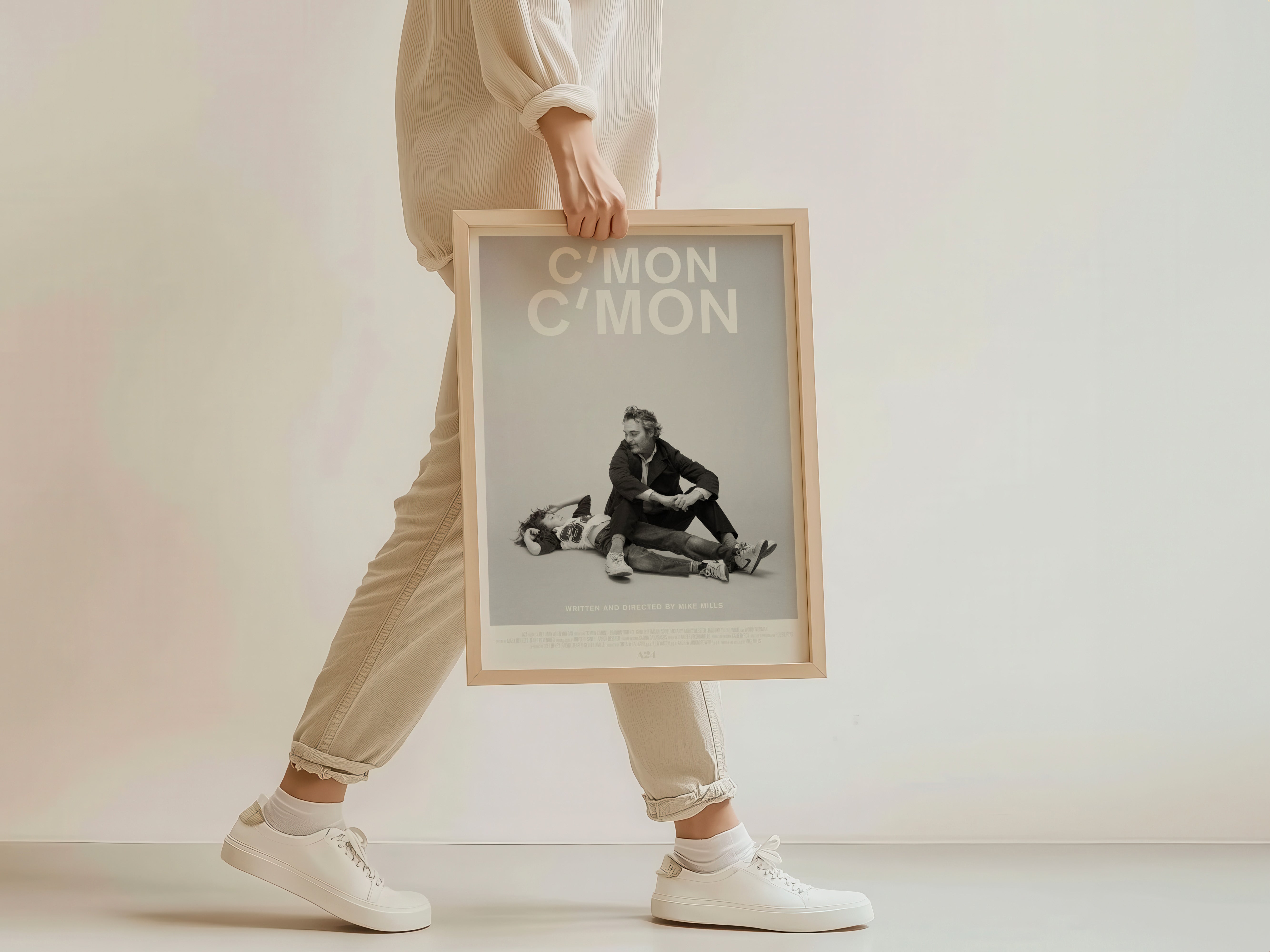 C’mon C’mon White Minimalist Poster