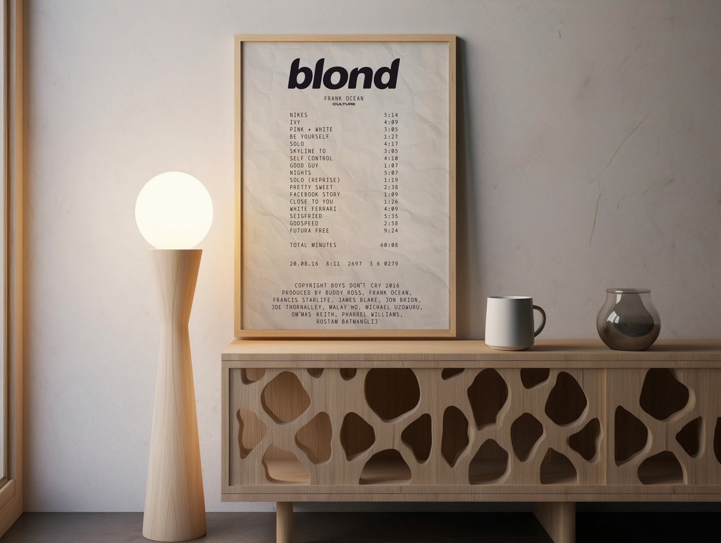 Blond Receipt Poster