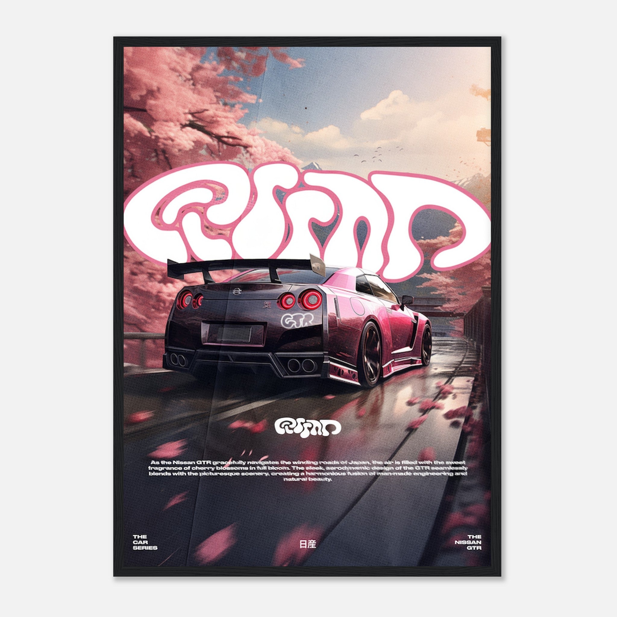 Nissan GTR - Pink Poster