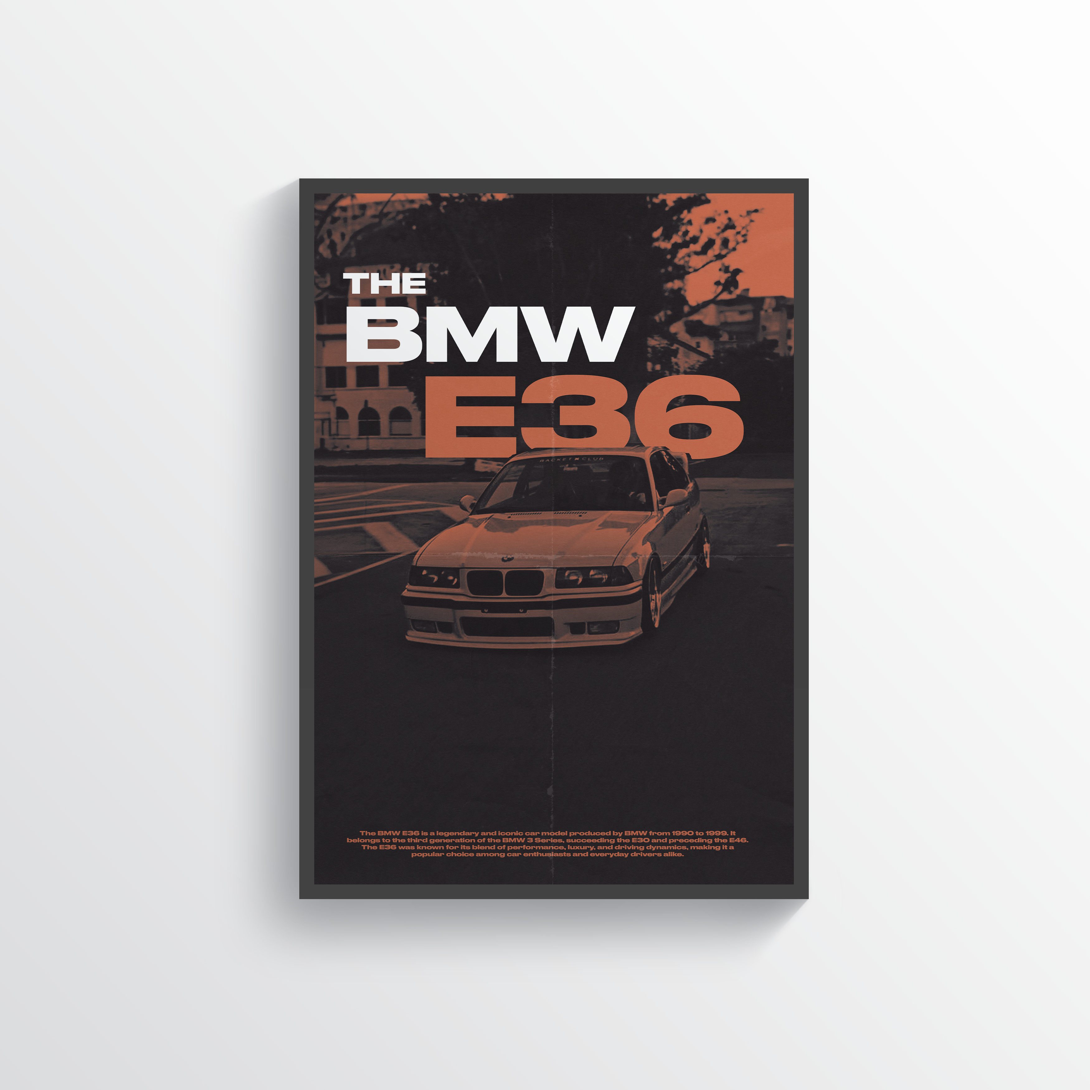 BMW E36 Poster