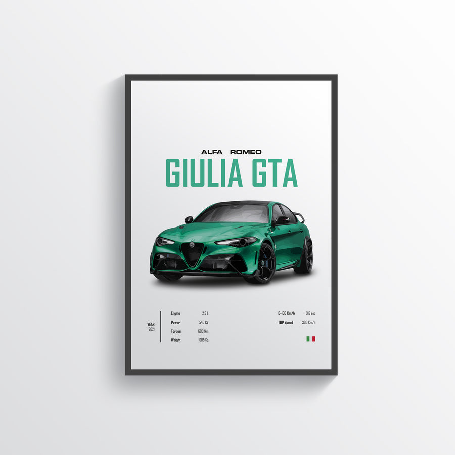 Alfa Romeo Giulia GTA Poster