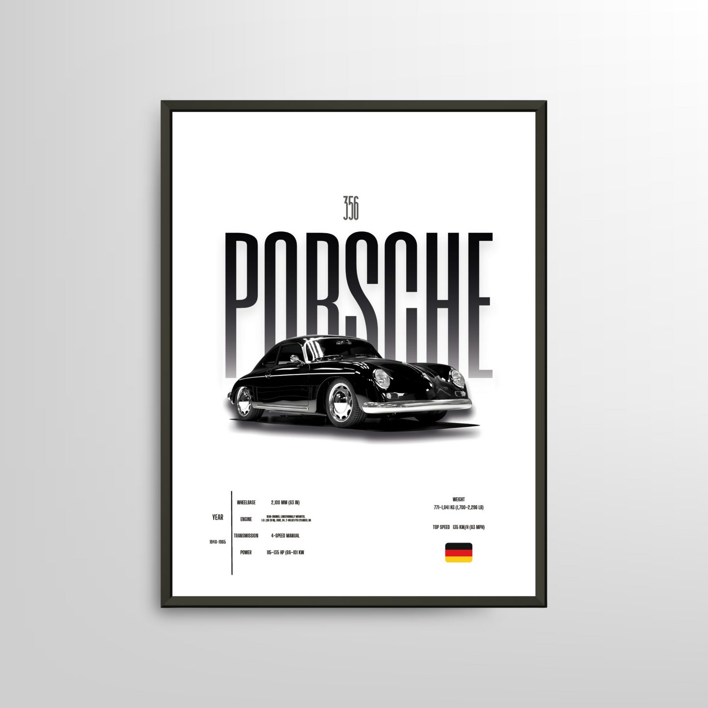 Porsche 365-1948 Poster