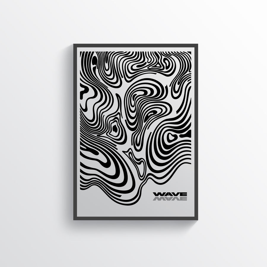 Abstract Wave Wall Art