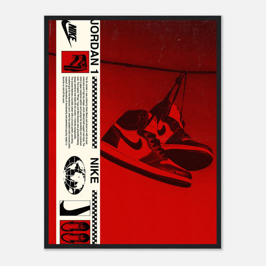 Jordan 1s - Red Poster