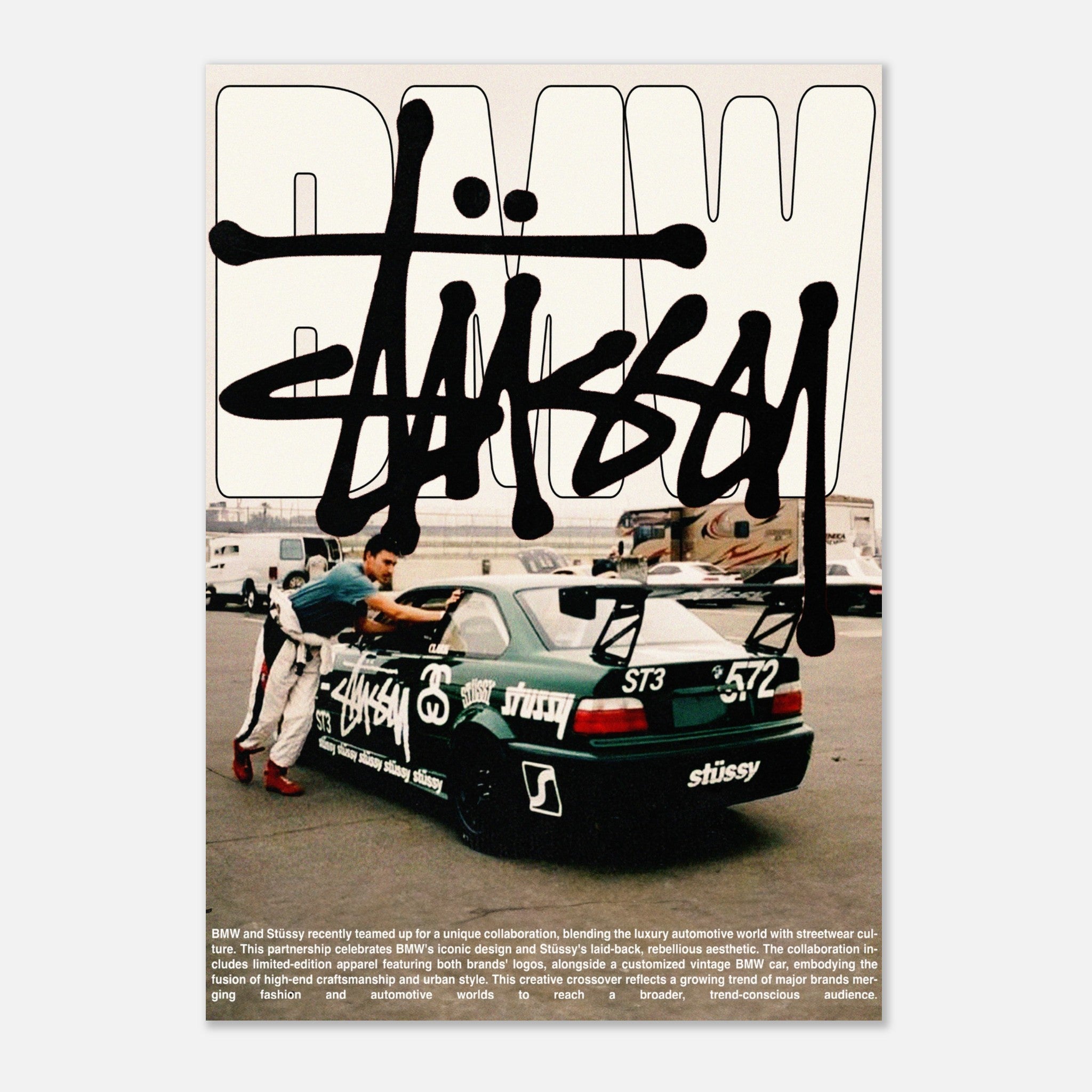 Order Stussy x BMW Poster - Transform Your Space | 24posters