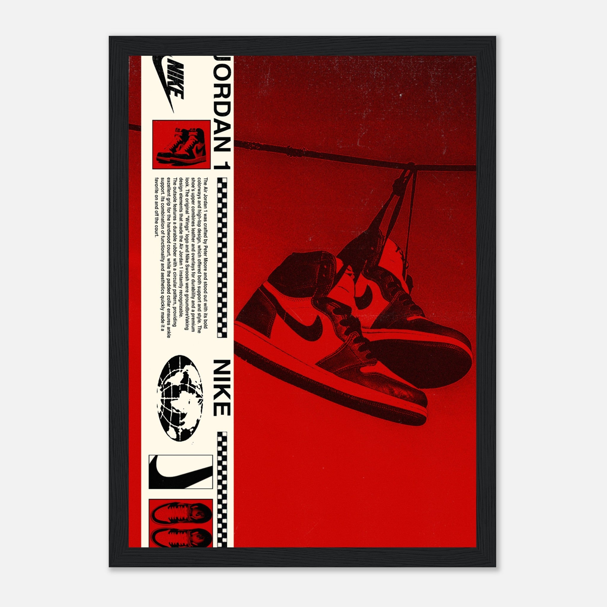 Jordan 1s - Red Poster