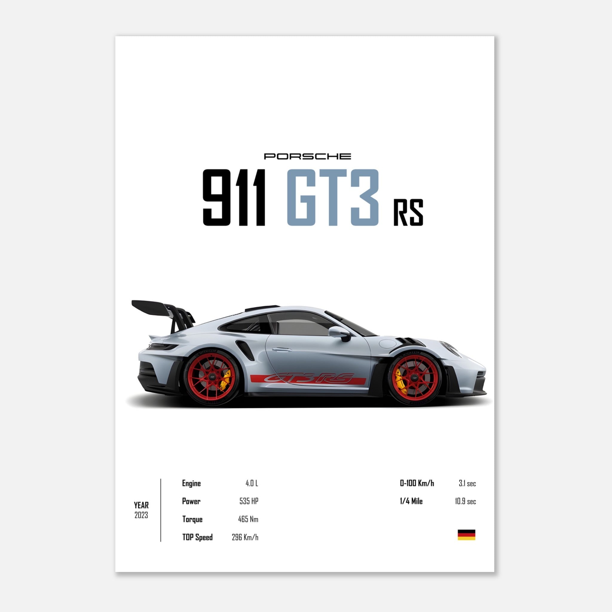Porsche 911 GT3 RS Poster