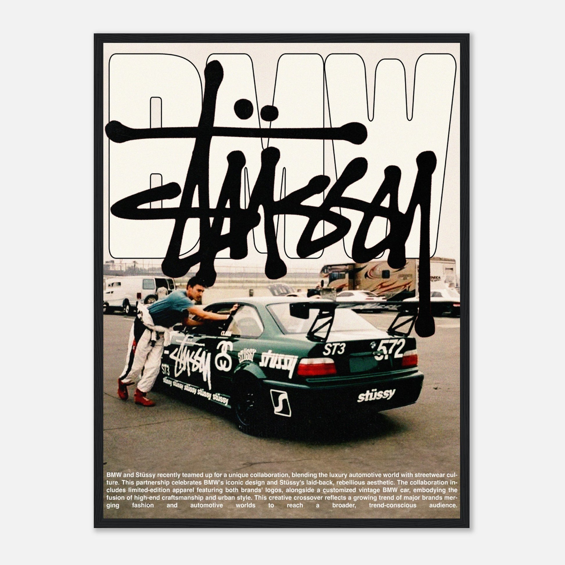 Stussy x BMW Wall Art