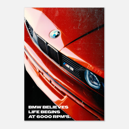 BMW - Red Poster