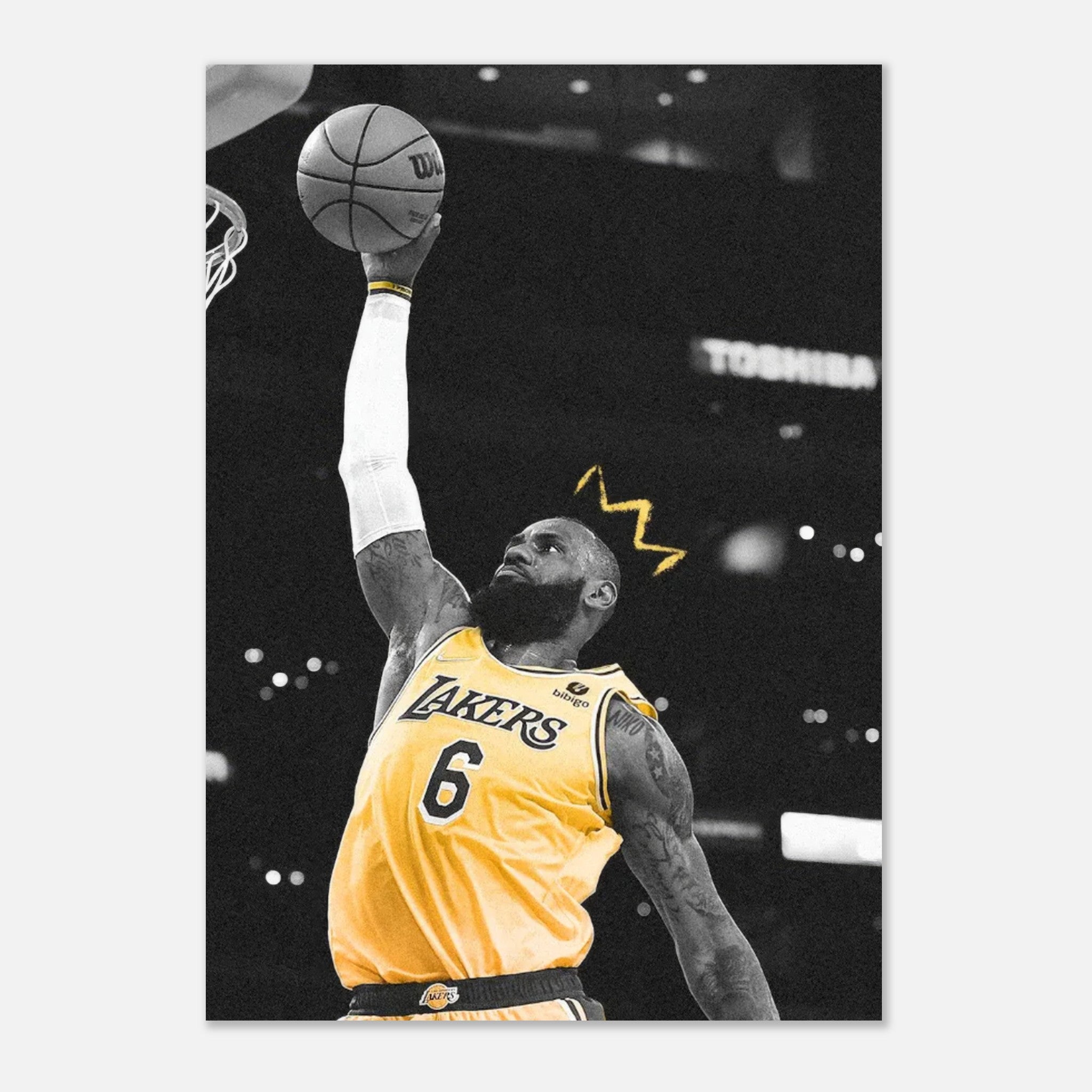 LeBron James King Poster