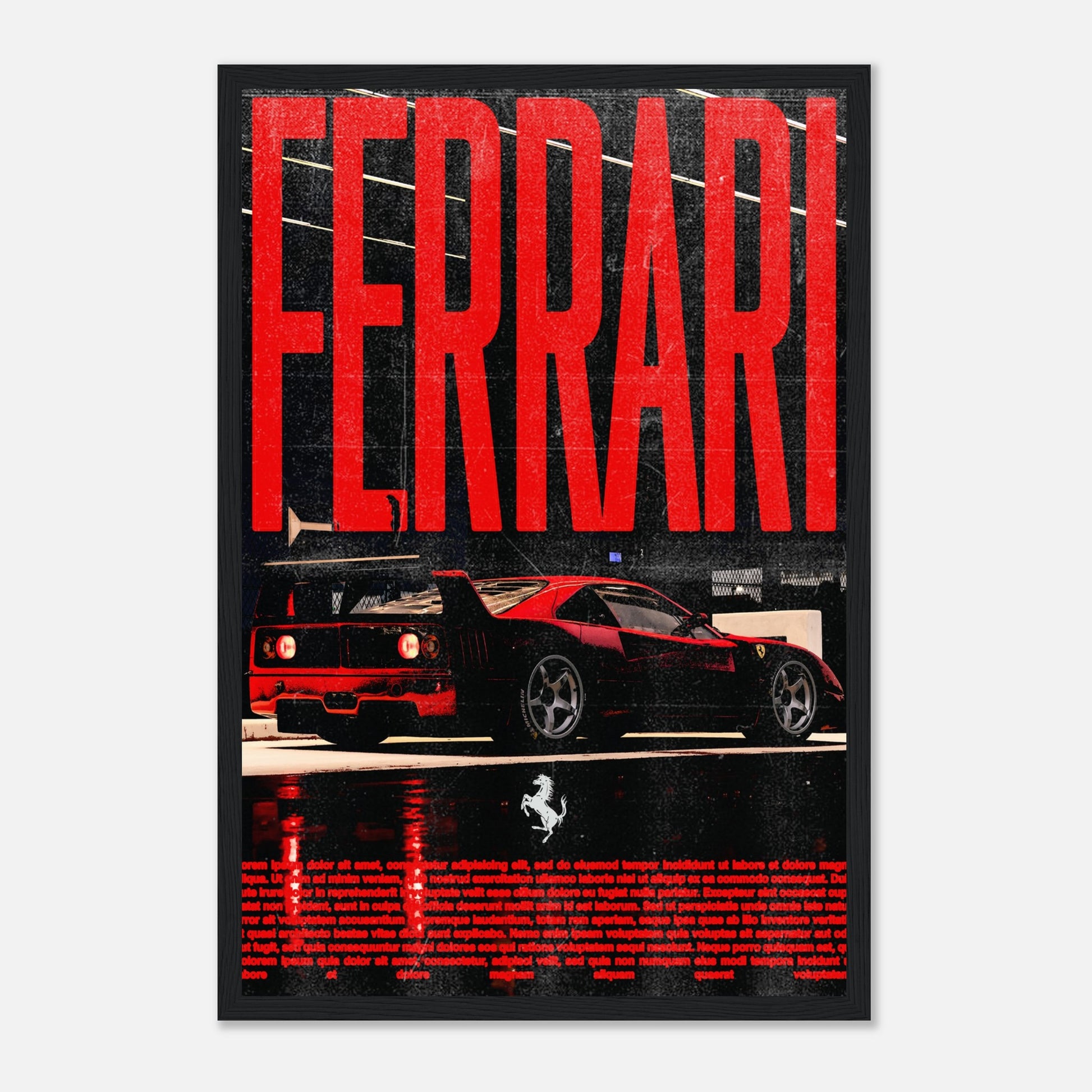 Ferrari Dark Poster