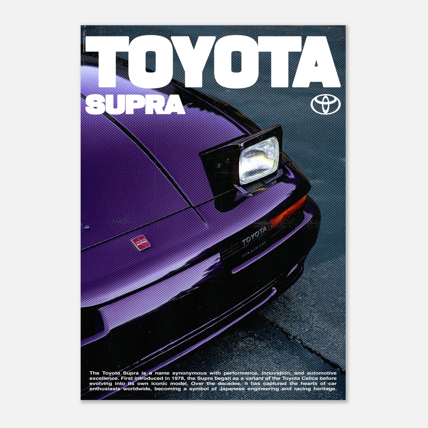 Toyota Supra - Purple Poster