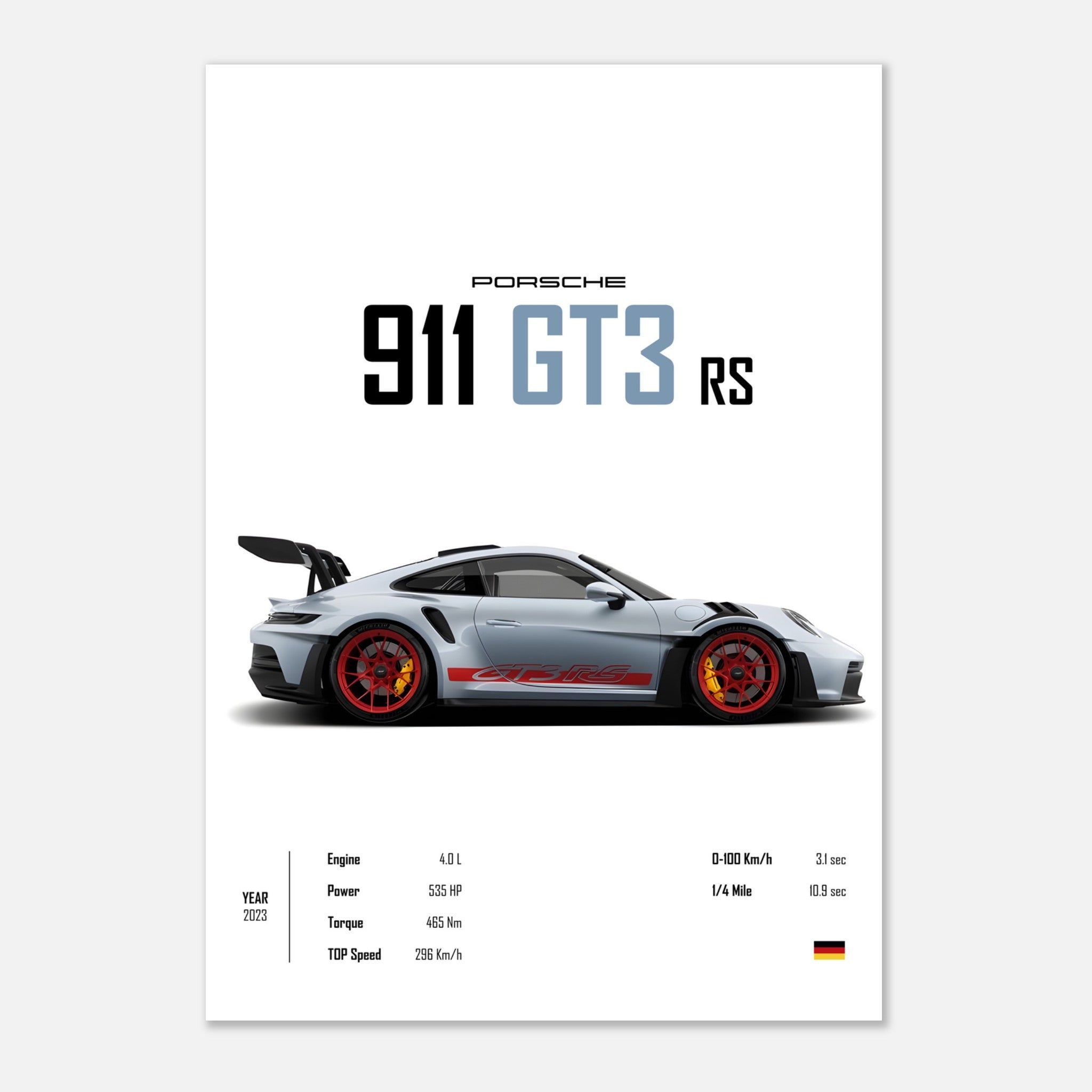 Porsche 911 GT3 RS Poster