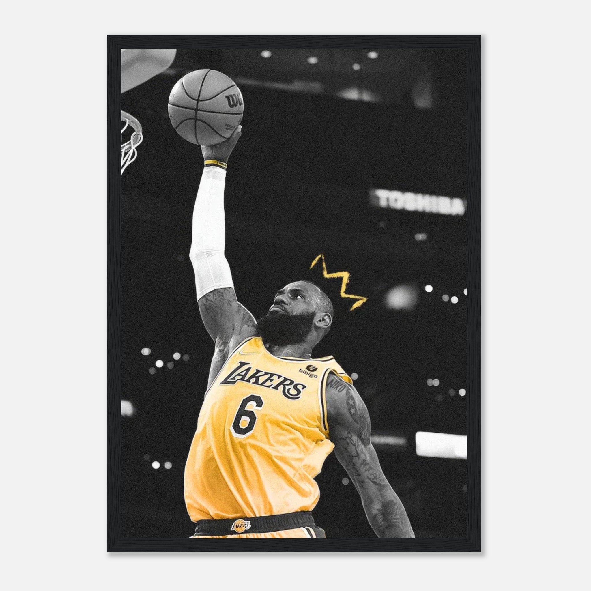 LeBron James King Poster