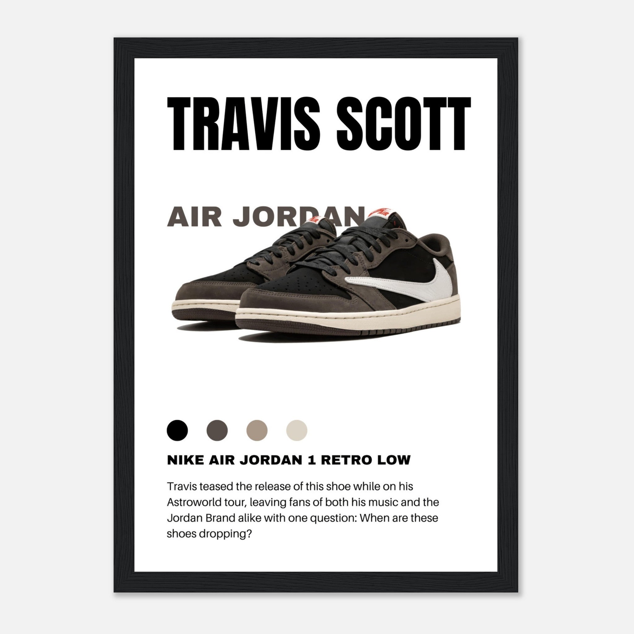 Air Jordan - Travis Scott Poster