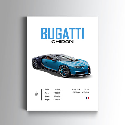 Bugatti Chiron Poster