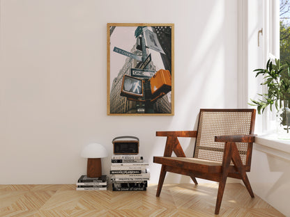 Stone Street NYC Poster – Urban Cityscape Wall Art