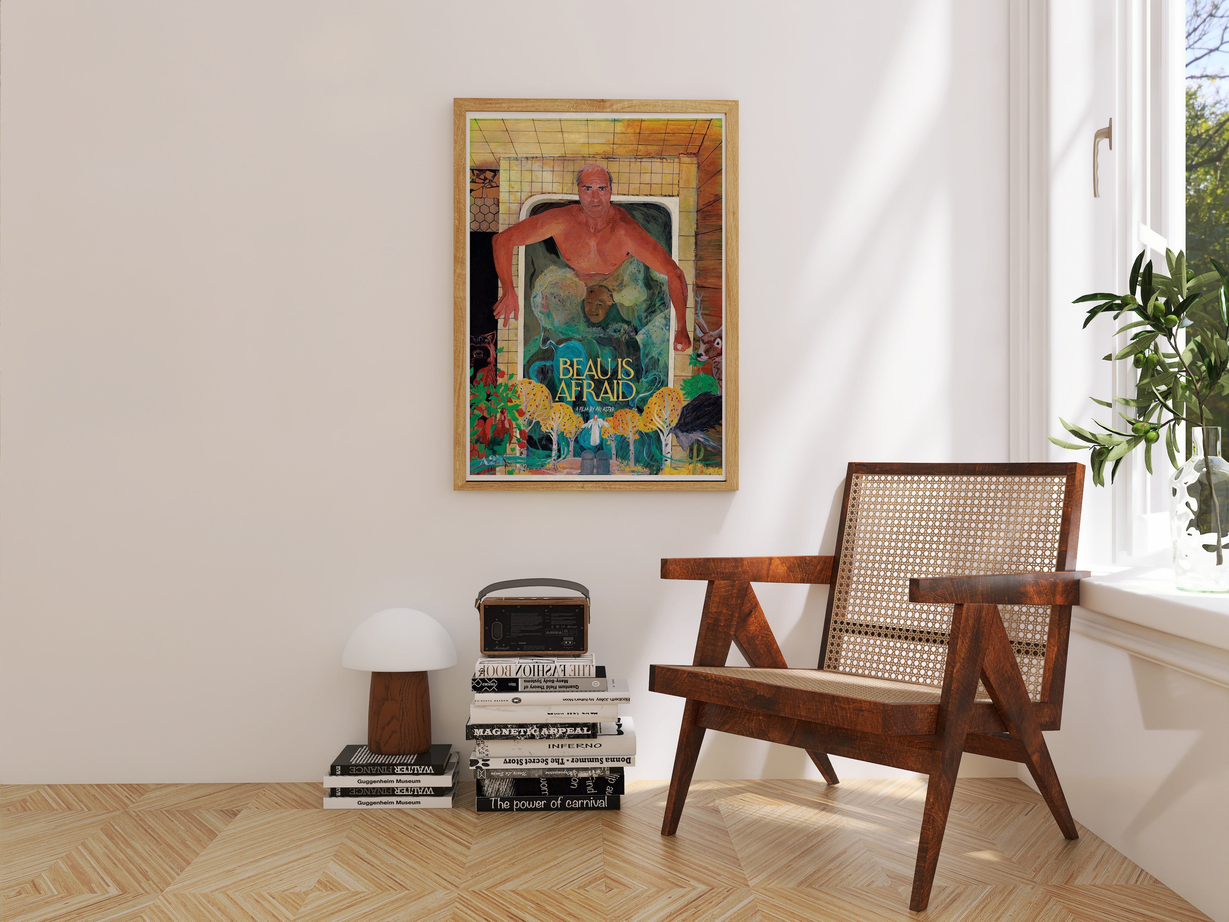 Beau Is Afraid Poster – A24 Psychological Film Wall Art | Ari Aster Cinematic Decor