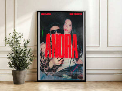 Anora 2024 Movie Poster - Mikey Madison Oscar Winner Art