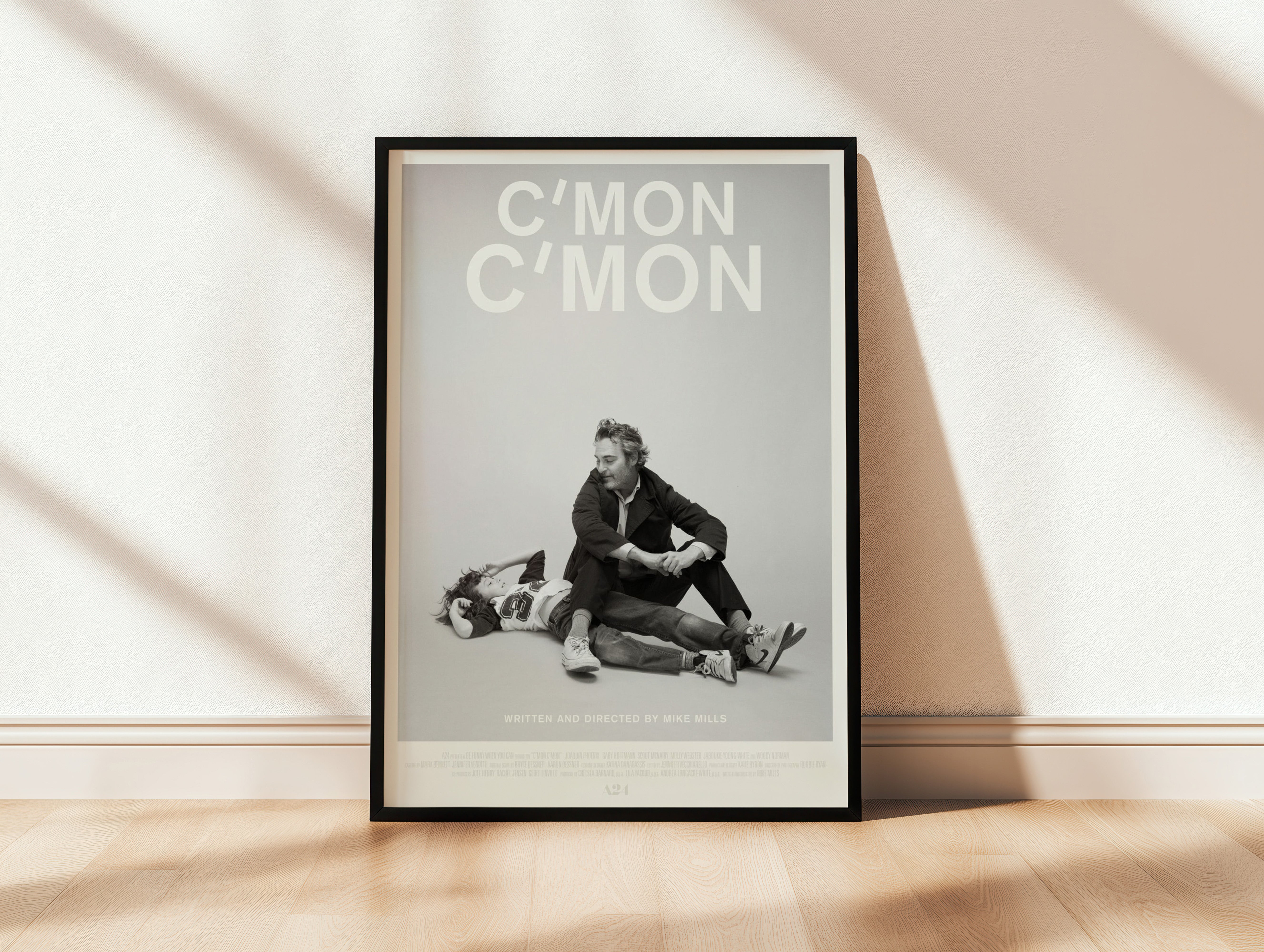 C’mon C’mon White Minimalist Poster