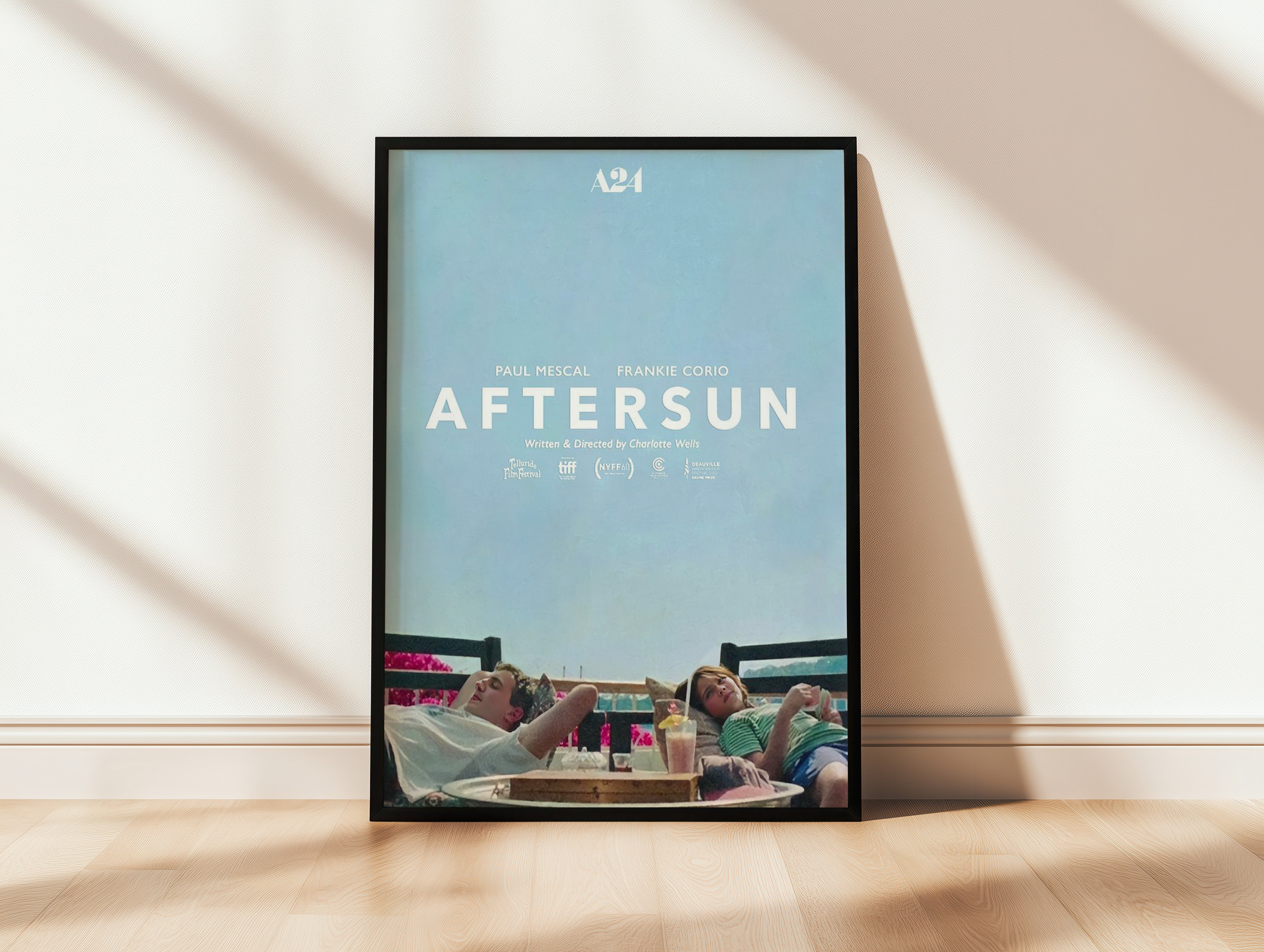 Aftersun A24 Minimalist Poolside Movie Poster – 24posters