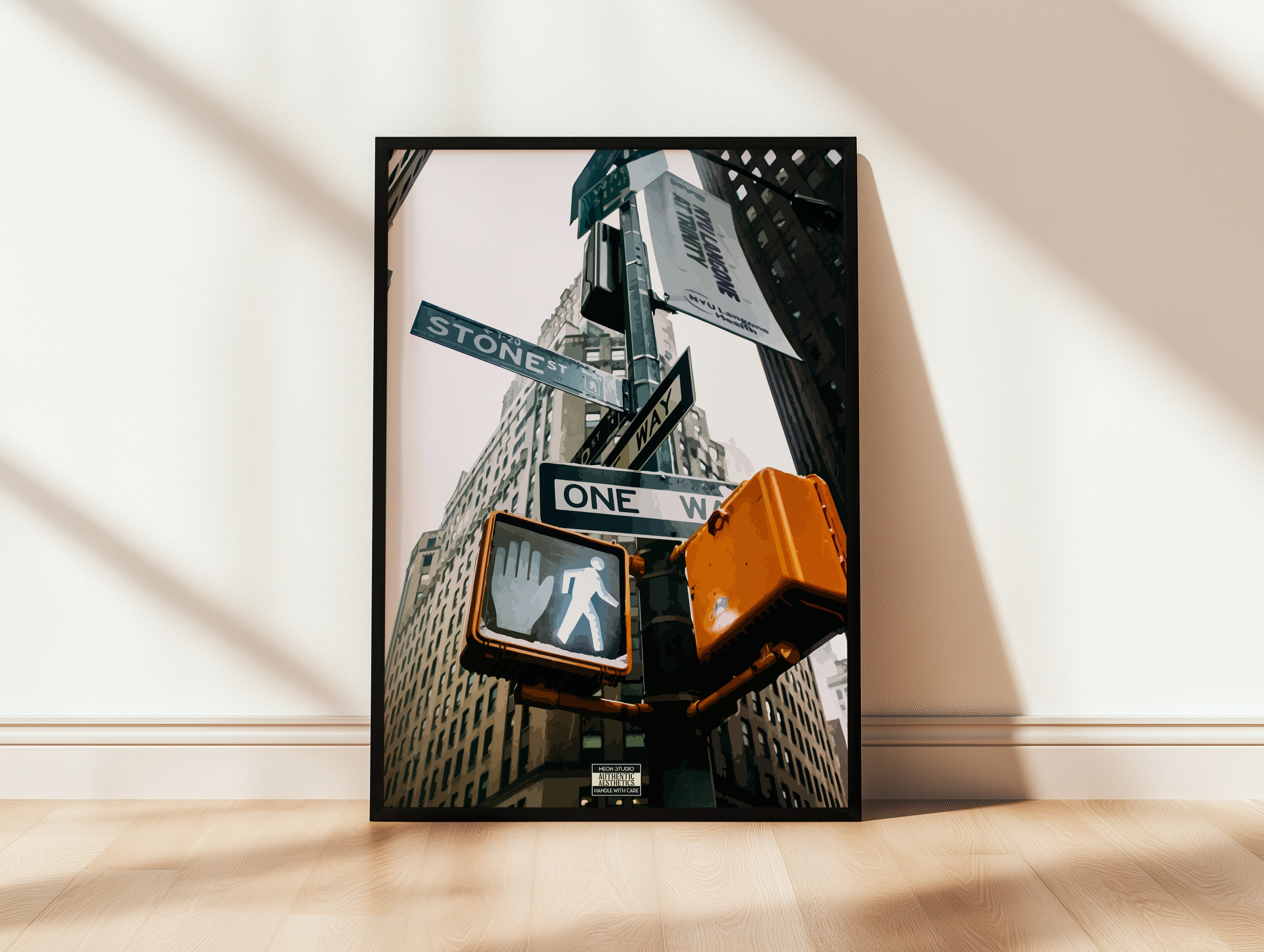 Stone Street NYC Poster – Urban Cityscape Wall Art