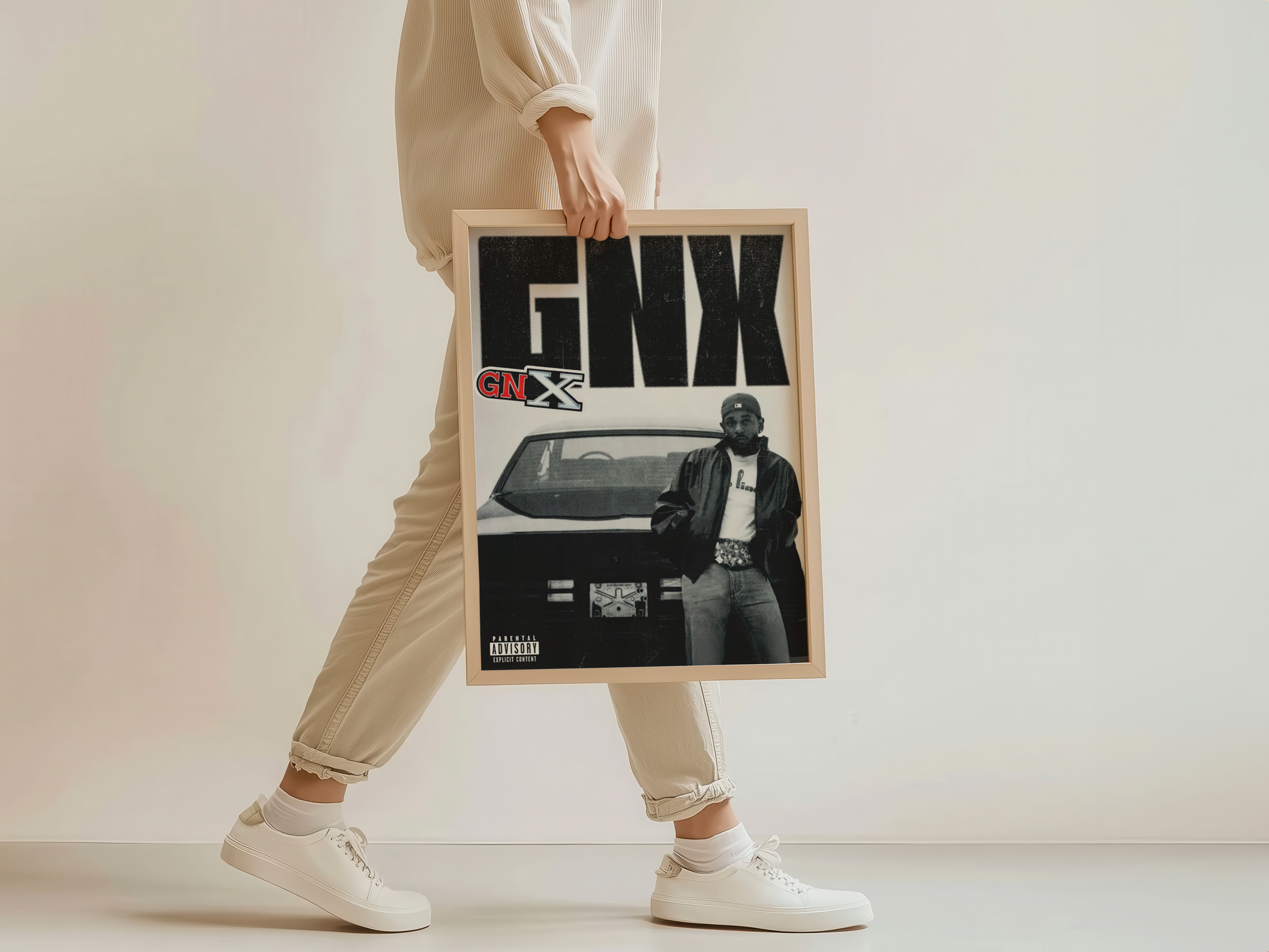 Kendrick Lamar GNX Black and White Hip-Hop Poster – 24posters