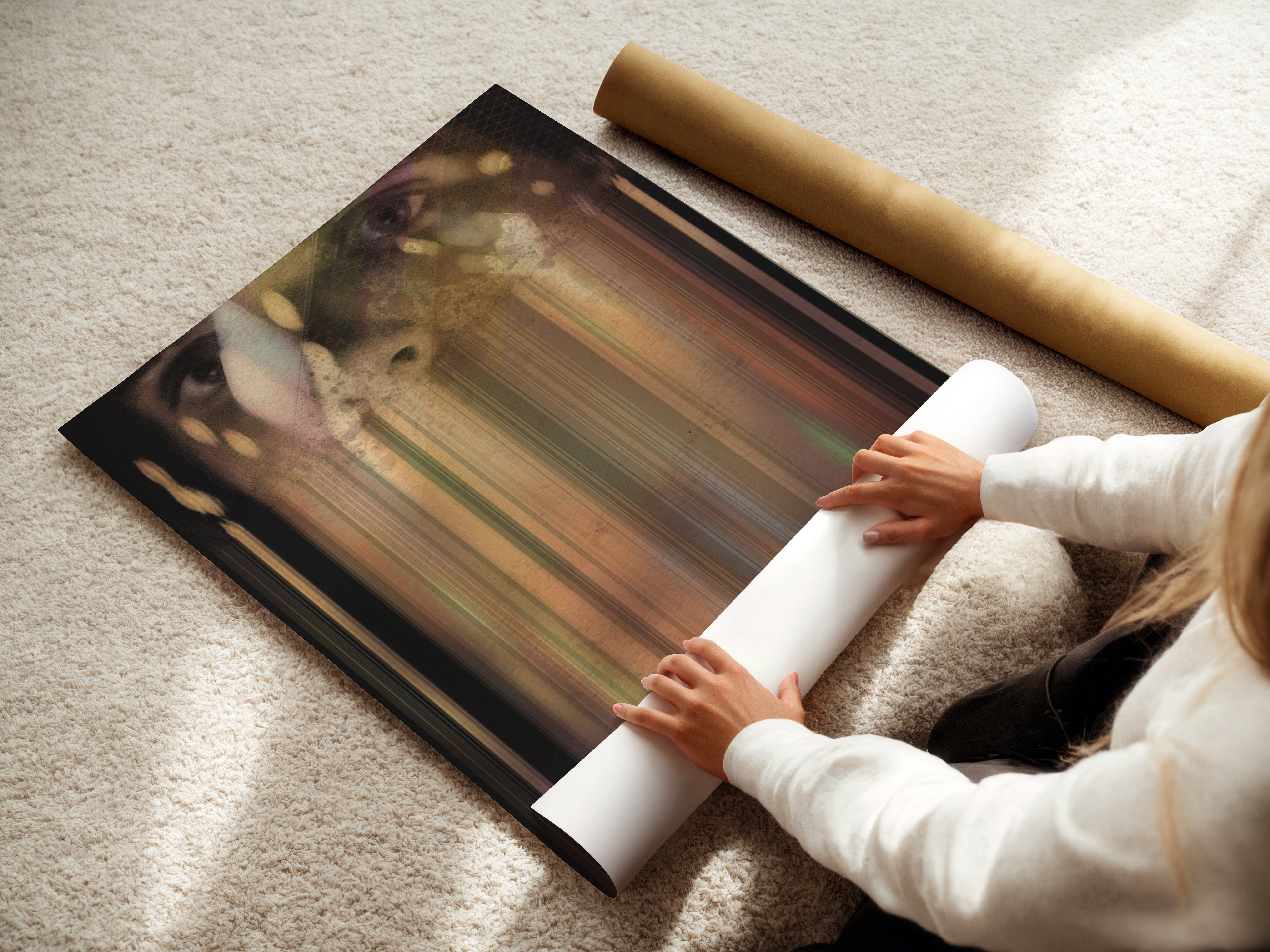 Abstract Glitch Art “2001: A Space Odyssey” Poster – 24posters