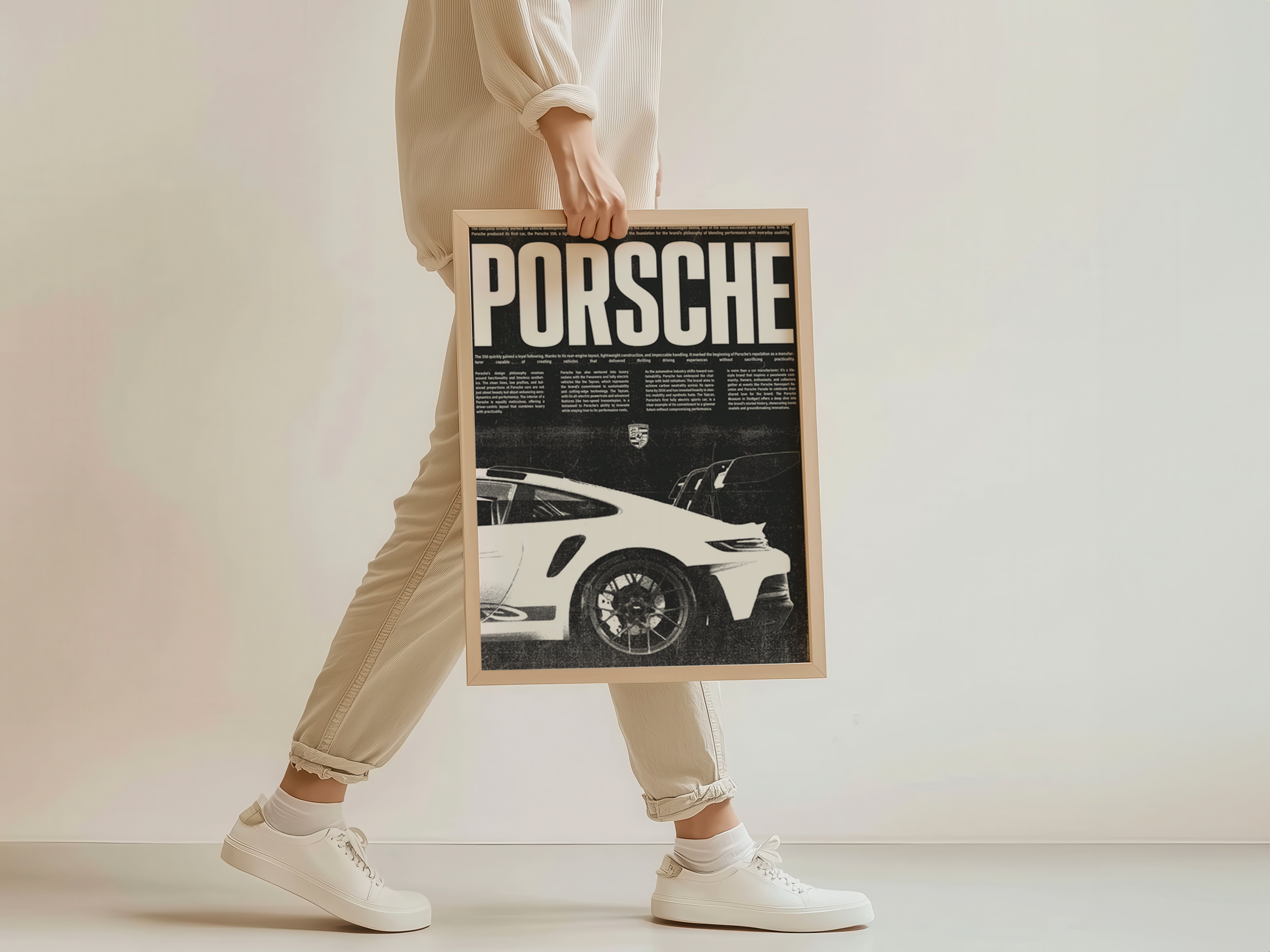 Vintage Race Car Poster - Grunge Motorsport Art