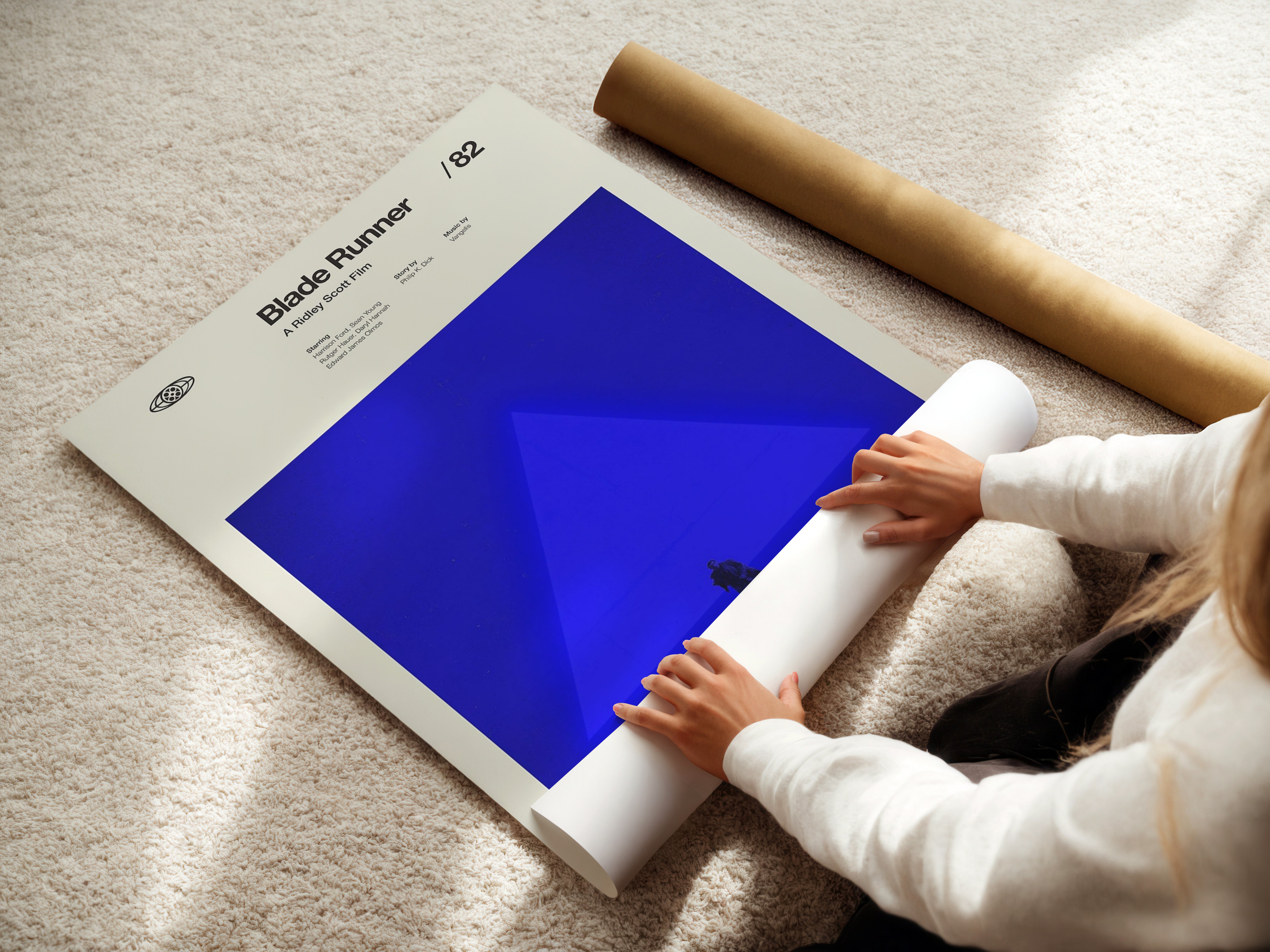 Blade Runner (1982) – Minimalist Sci-Fi Movie Poster