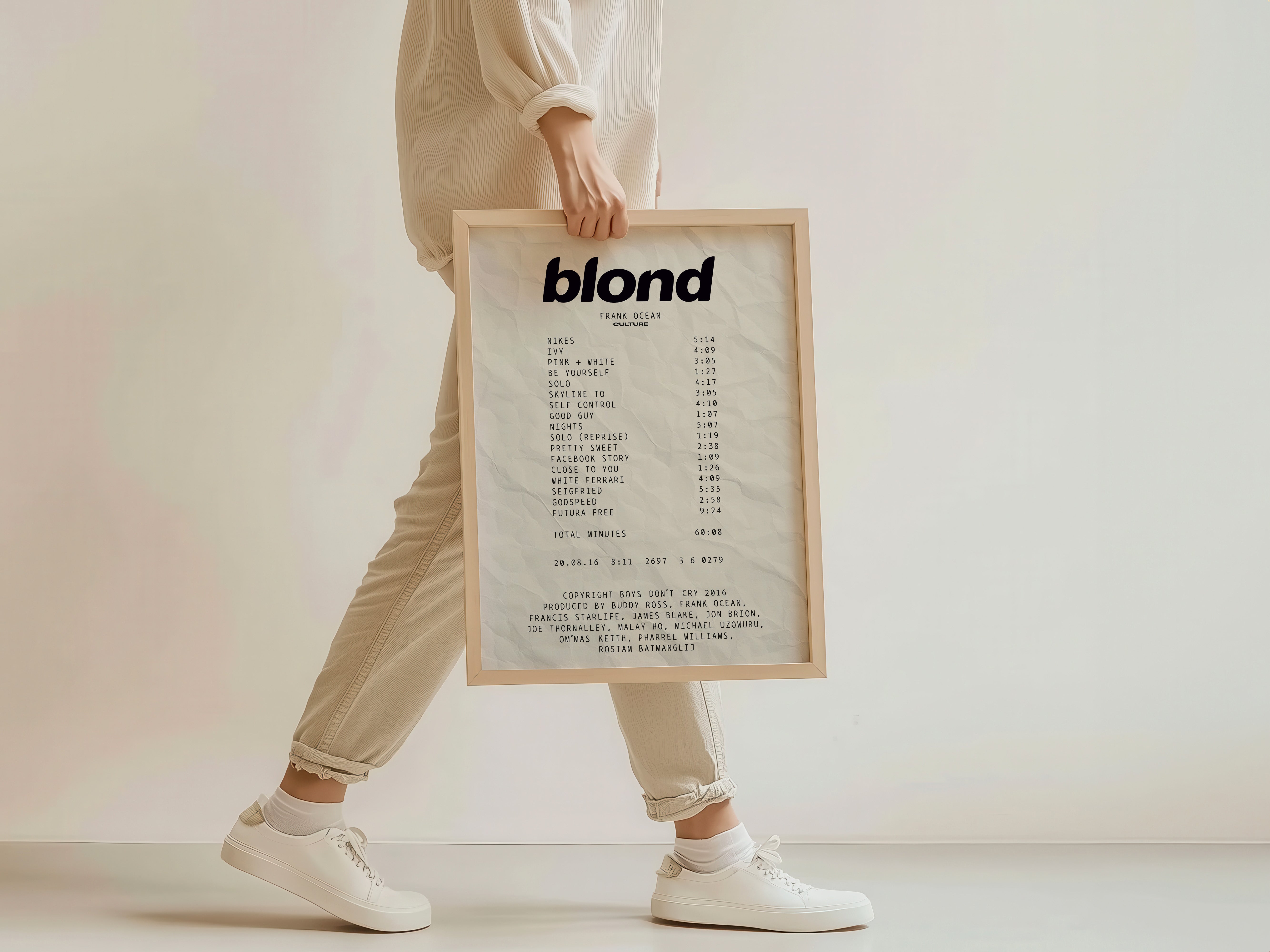 Blond Receipt Poster