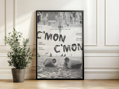 C'mon C'mon - Joaquin Phoenix A24 Black & White Art Print