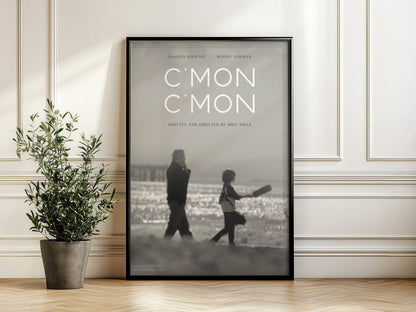 C’mon C’mon Movie Poster - Joaquin Phoenix Beach Walk Art