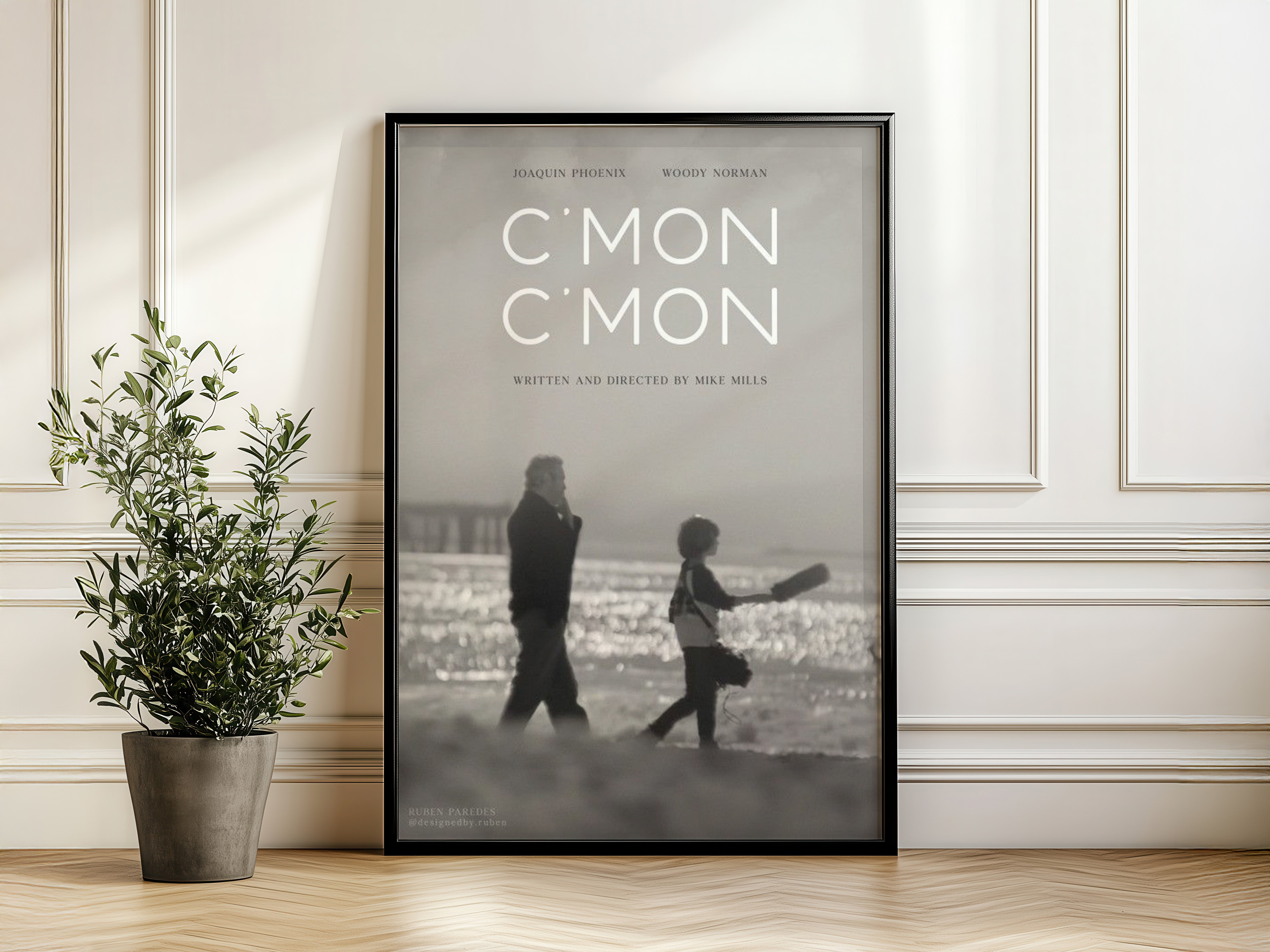 C’mon C’mon Movie Poster - Joaquin Phoenix Beach Walk Art