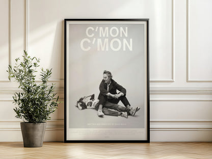 C’mon C’mon White Minimalist Poster
