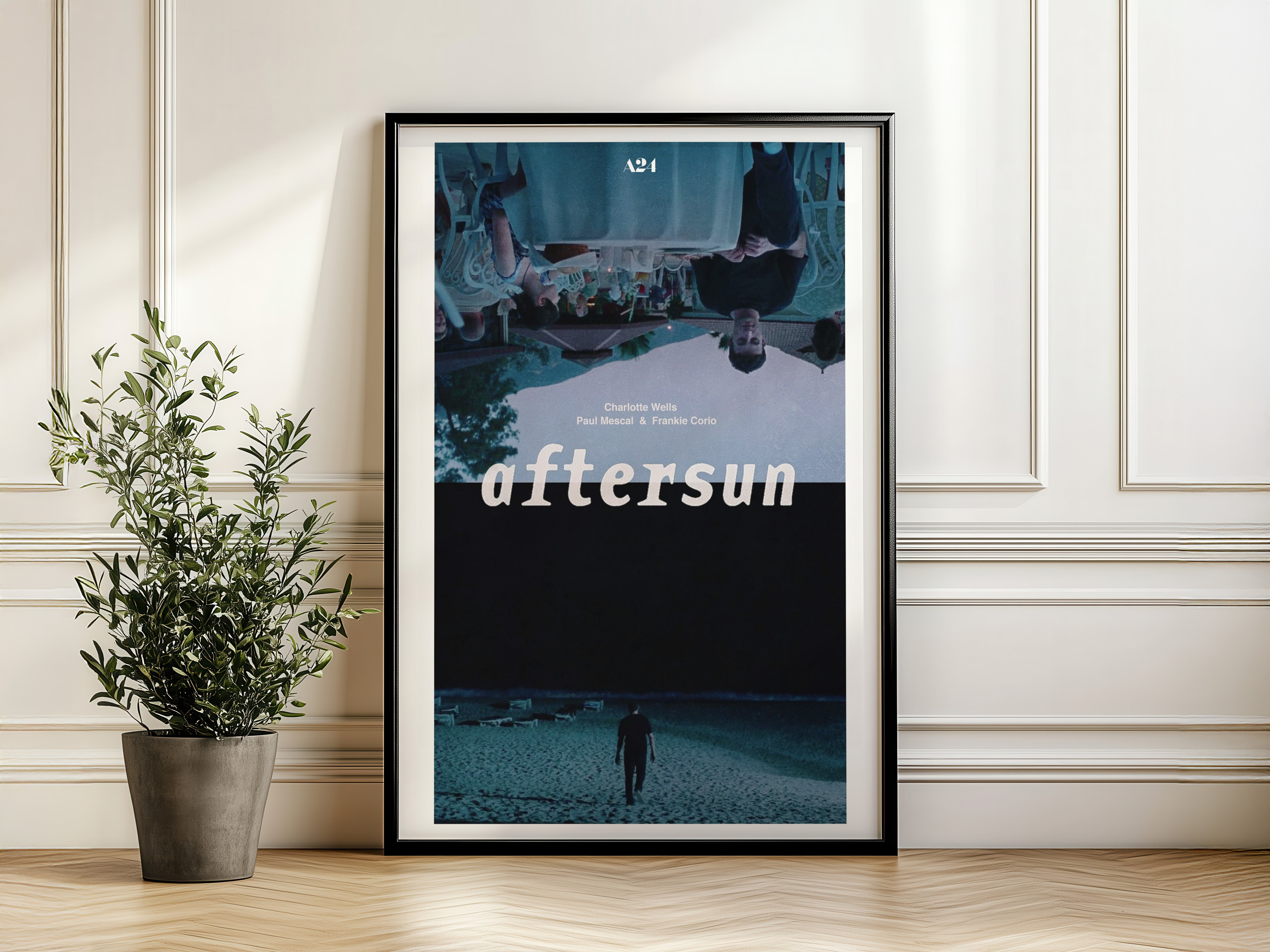 Aftersun Upside Down Resort Poster - A24 Indie Film Decor