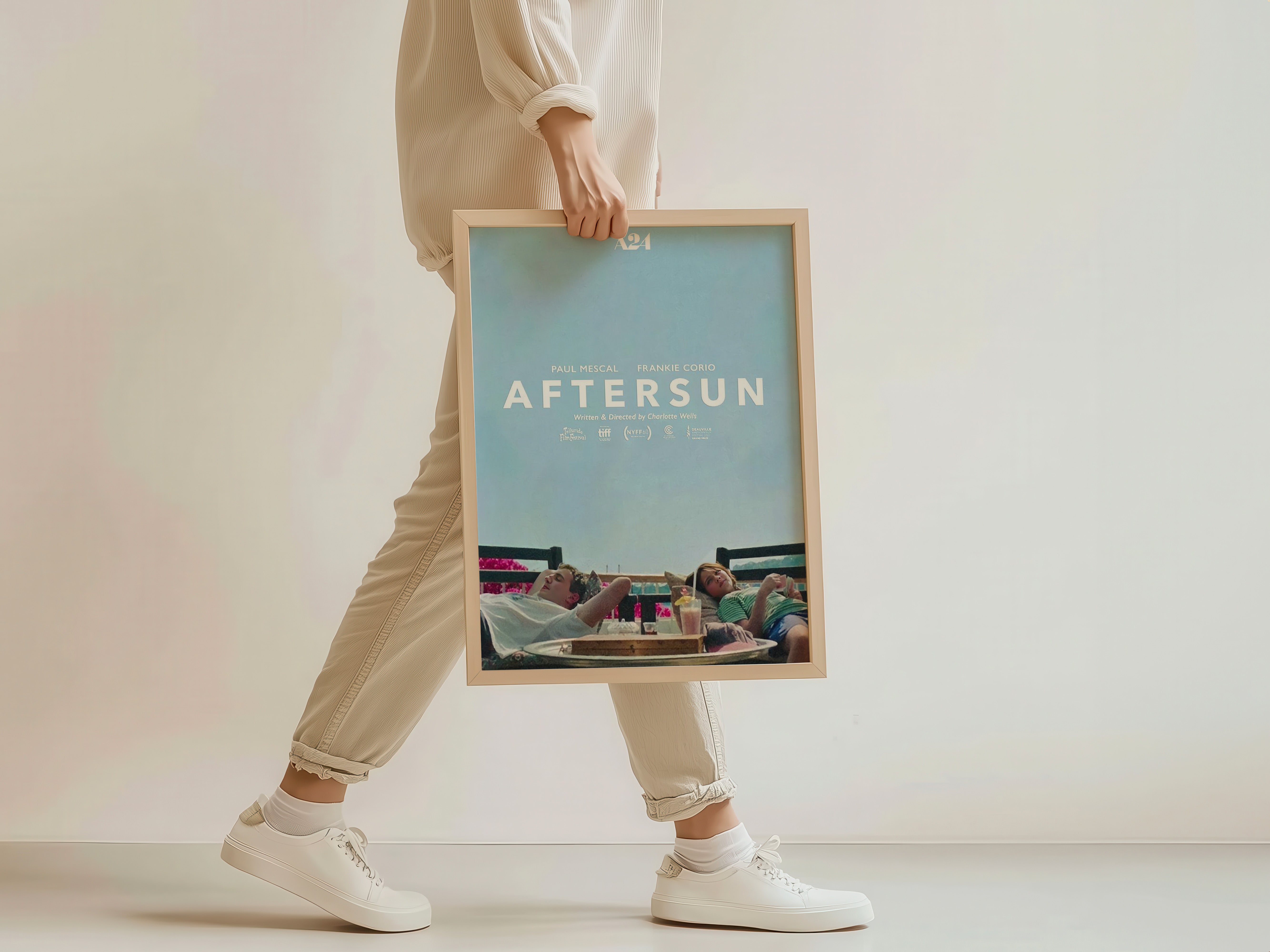 Aftersun A24 Minimalist Poolside Movie Poster – 24posters