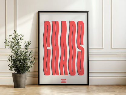CHAOS Typography Poster