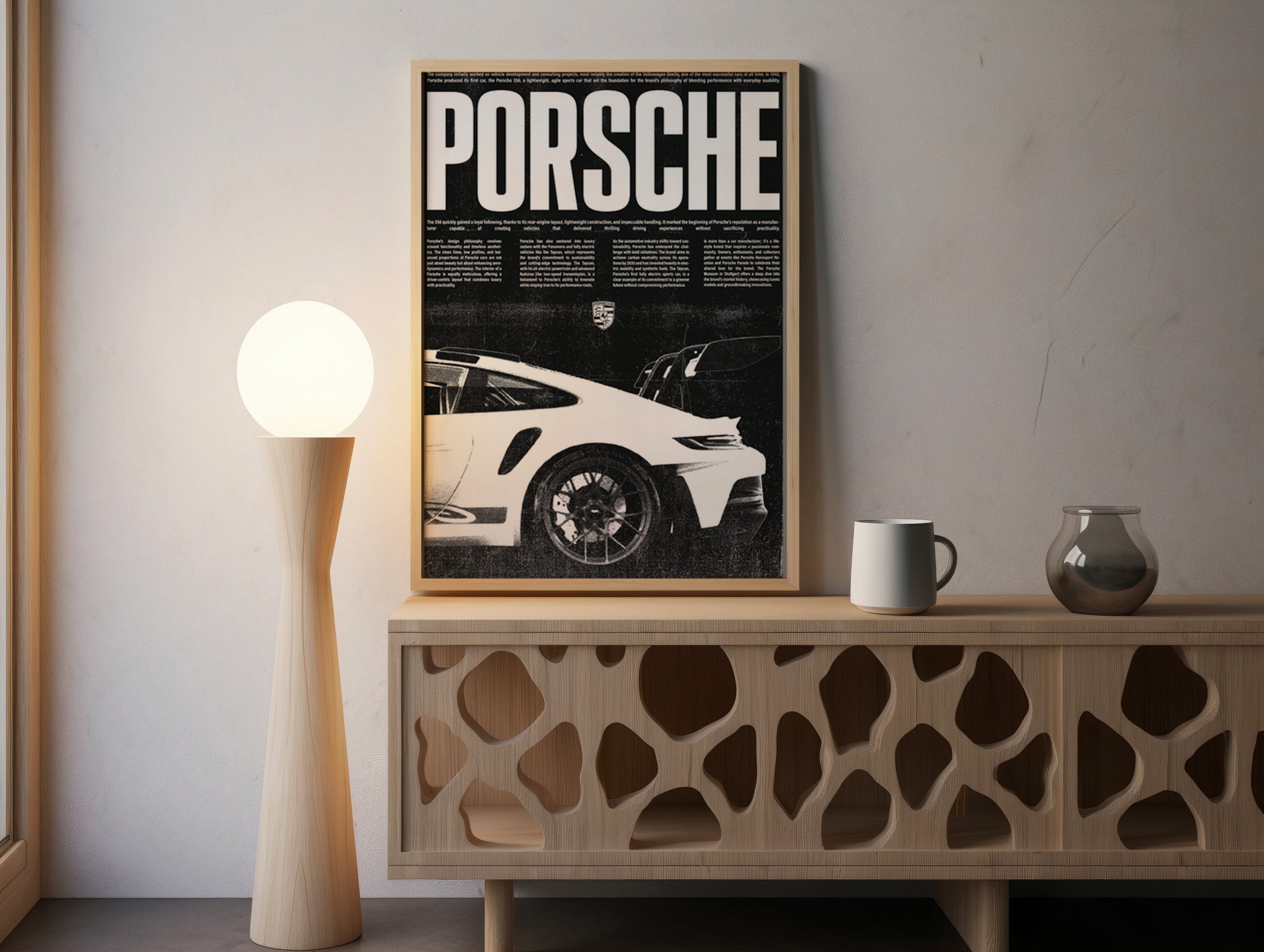 Vintage Race Car Poster - Grunge Motorsport Art