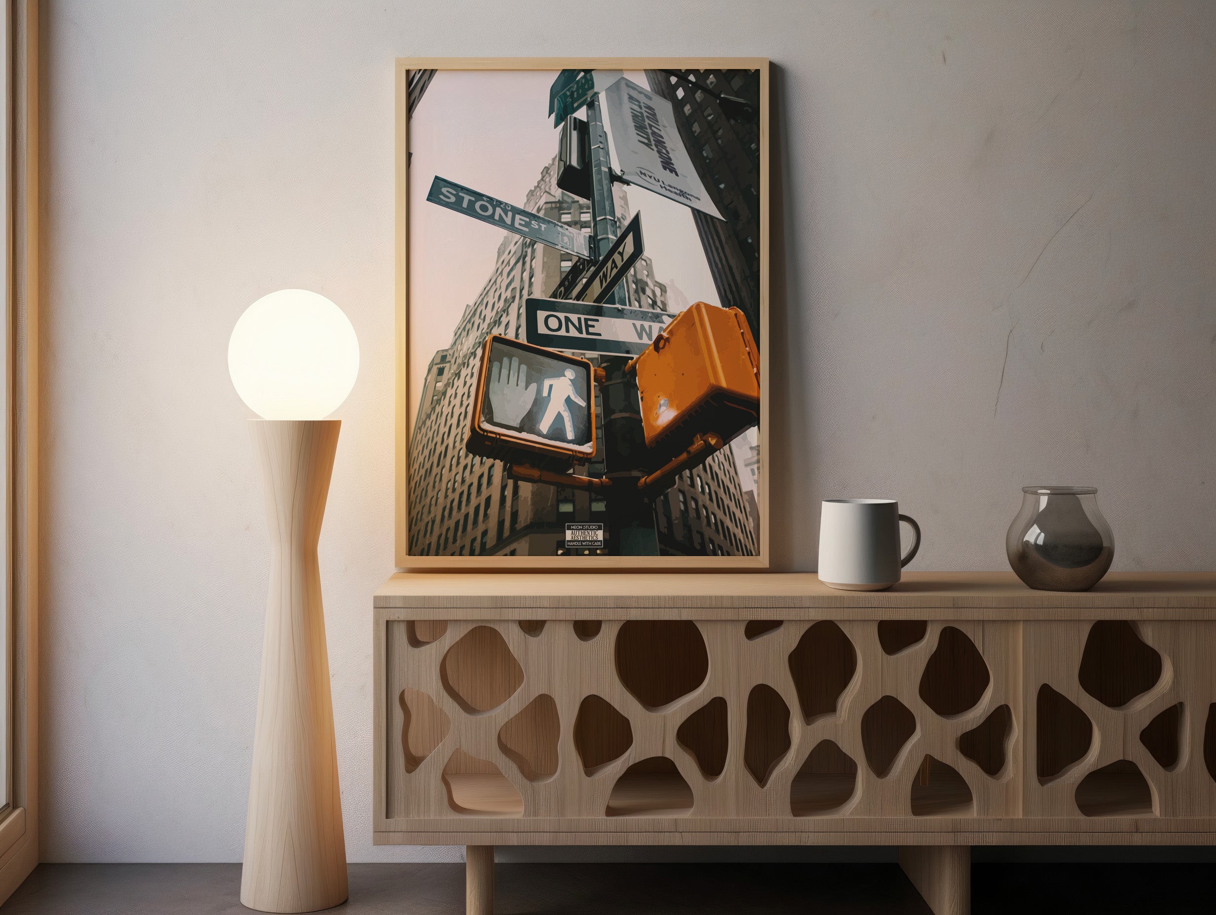 Stone Street NYC Poster – Urban Cityscape Wall Art